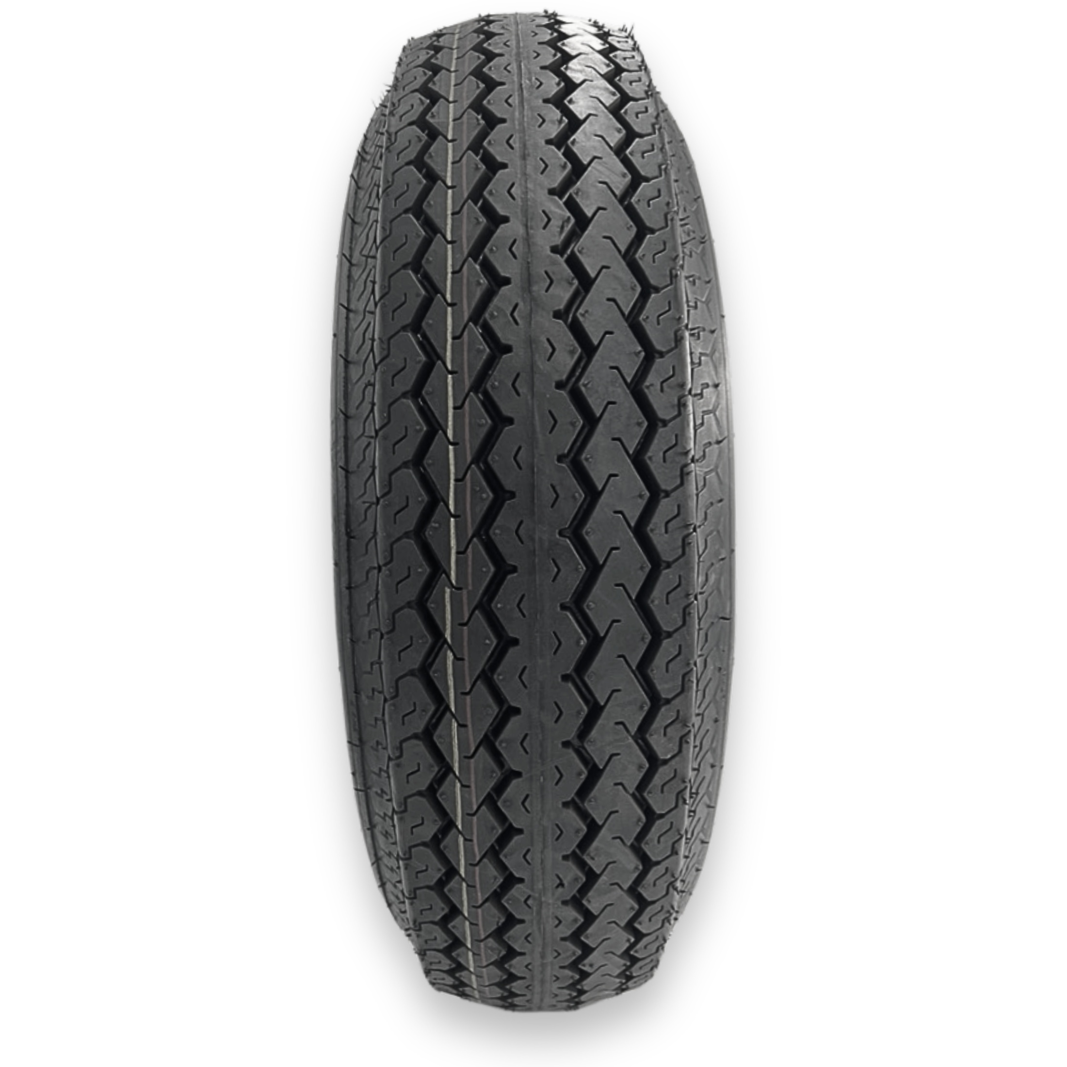RubberMaster ST205/75D15 Trailer Tire and Wheel Assembly (6 Ply, 5 on 4.5 Bolt Pattern, White Eight Spoke) s67up