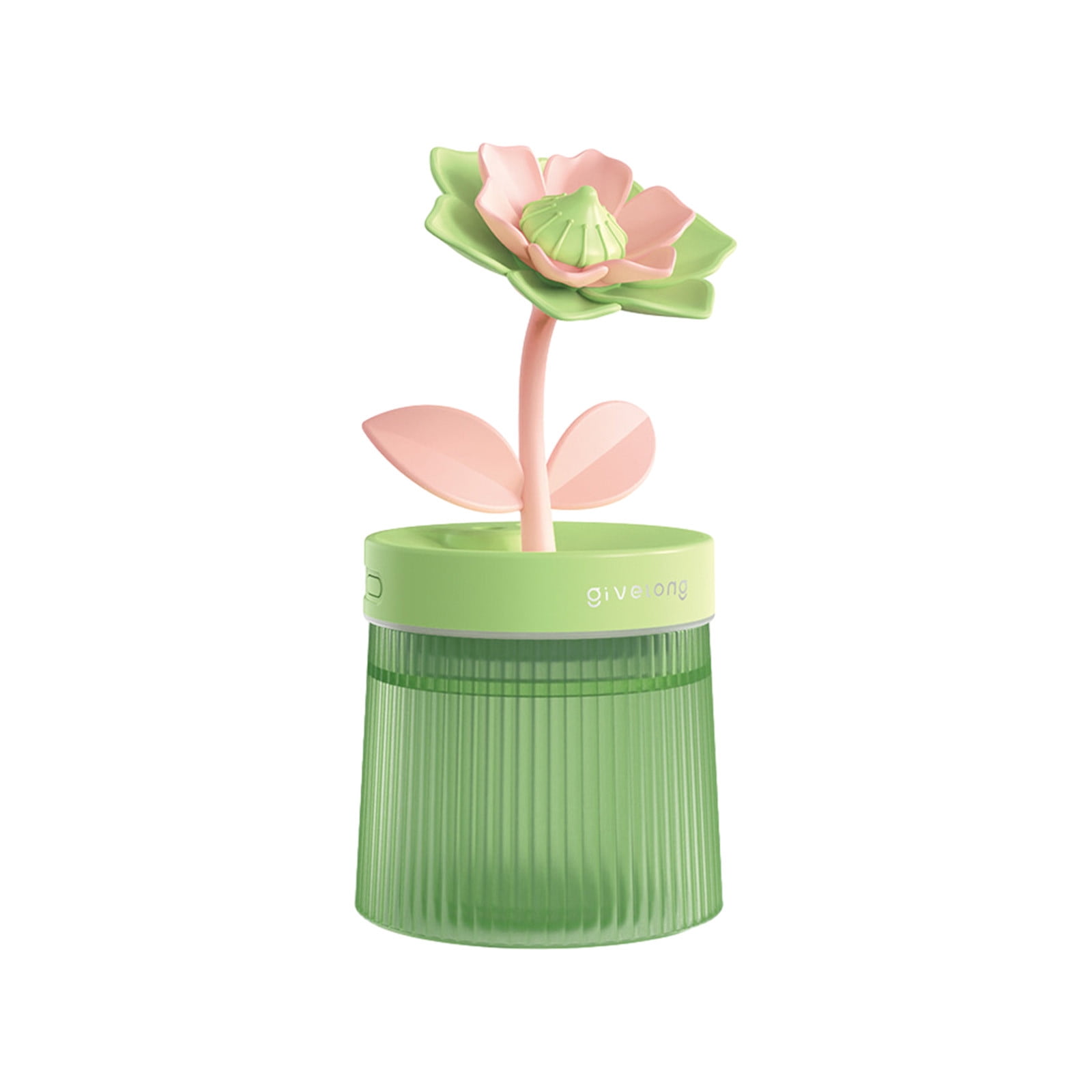 Specollect Flower Mini Humidifier, Portable Desktop Cool Mist Humidifier for Bedroom and Office (Green, 8.79 fl oz) 7zdy0