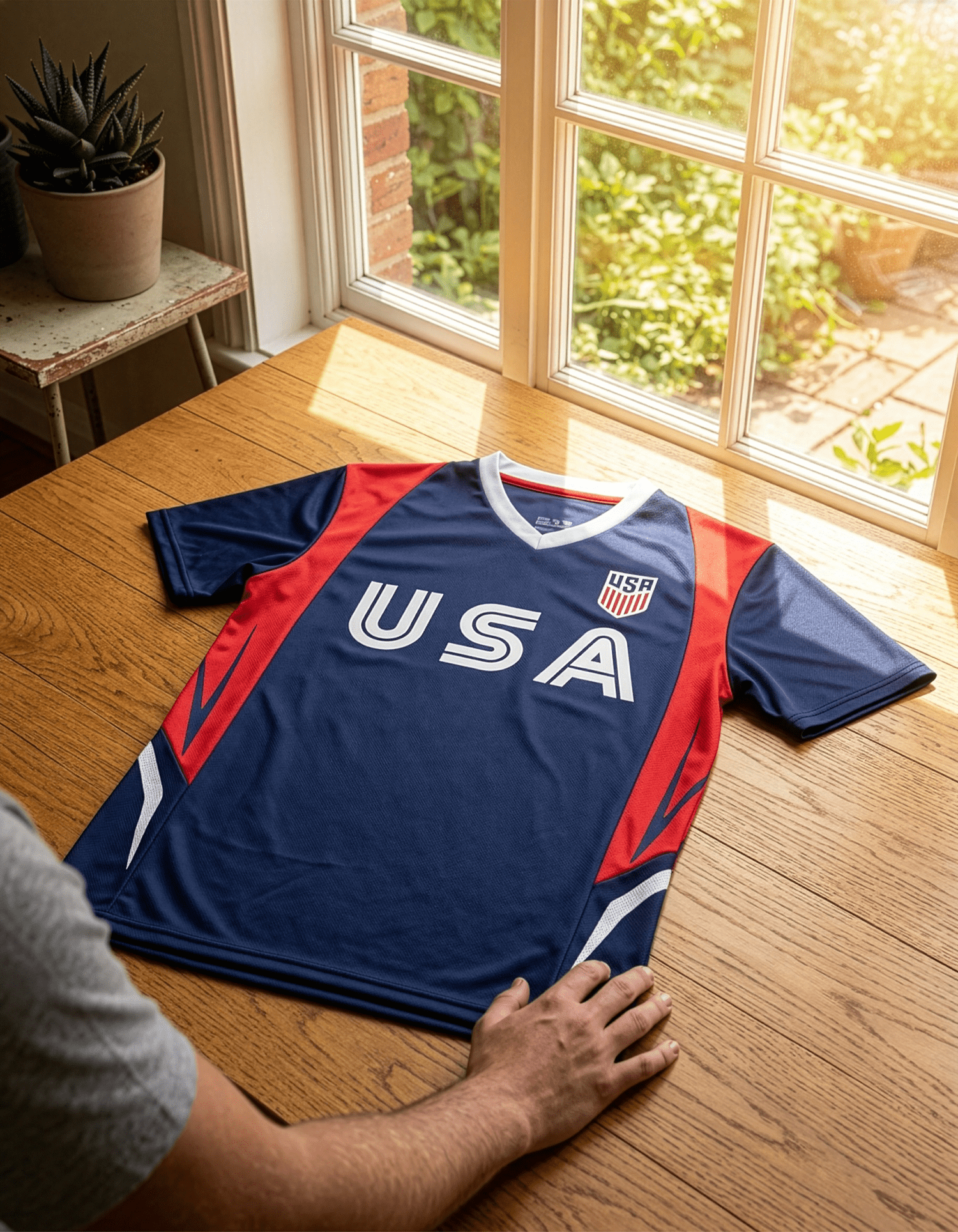 Icon Sports USA Soccer Jersey (Navy, Youth Extra Small to Adult XXL) 4bujh