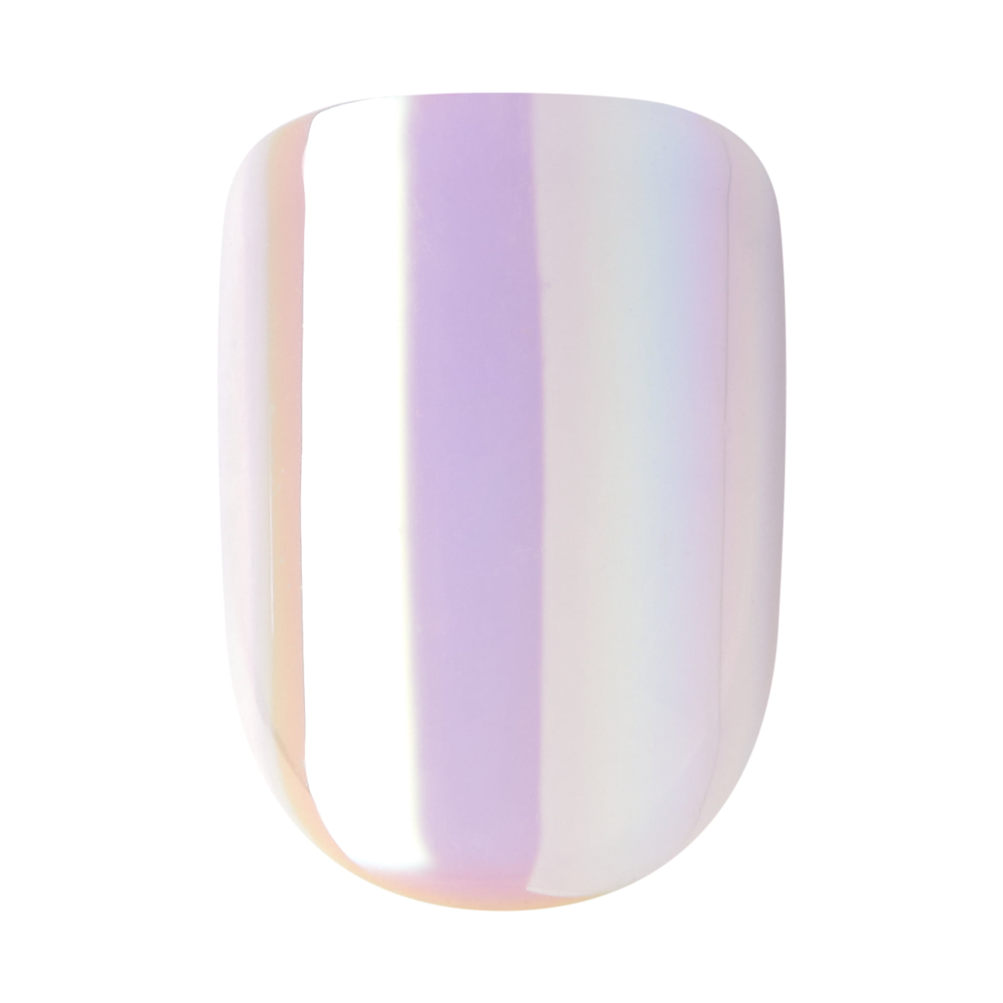 KISS imPRESS Premium Press-on Nails, Short Square Shape, Glossy Blue (30 Pieces) 0bb2b