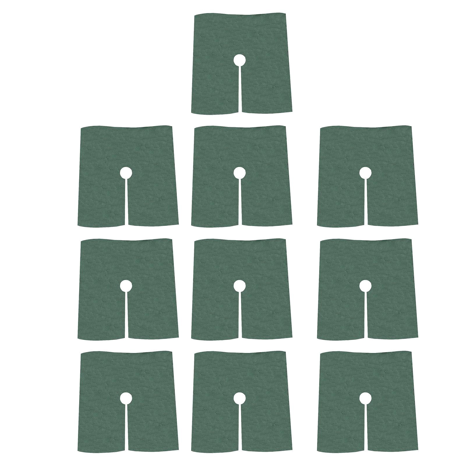 simhoa Tree Mulch Mat Landscaping Weed Barrier for Garden Protection (Green, 16.5 in, 10 Pack) j4gmx