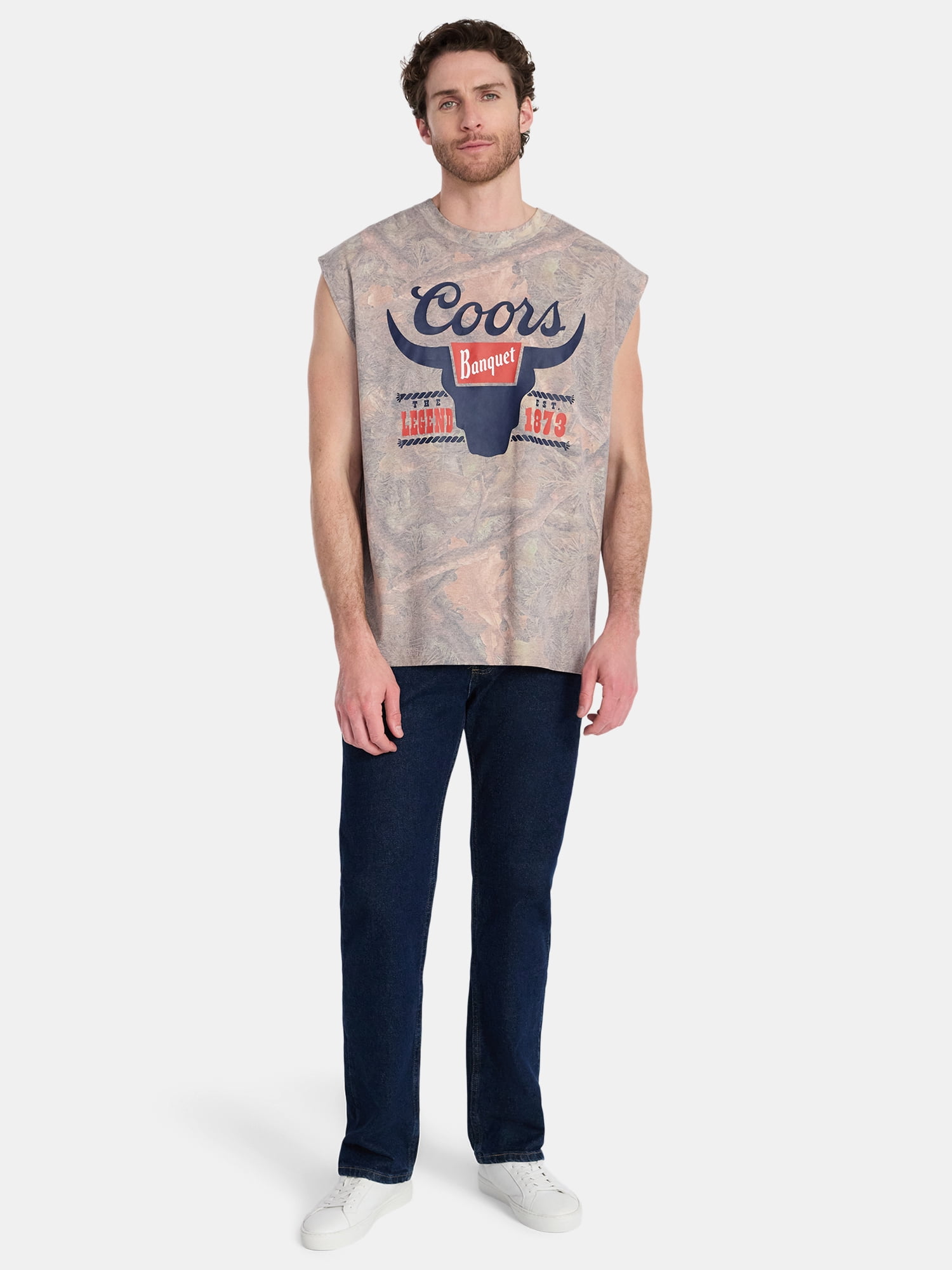 Coors Men's Graphic Muscle Tank Top (Green, XS-5XL) ent94