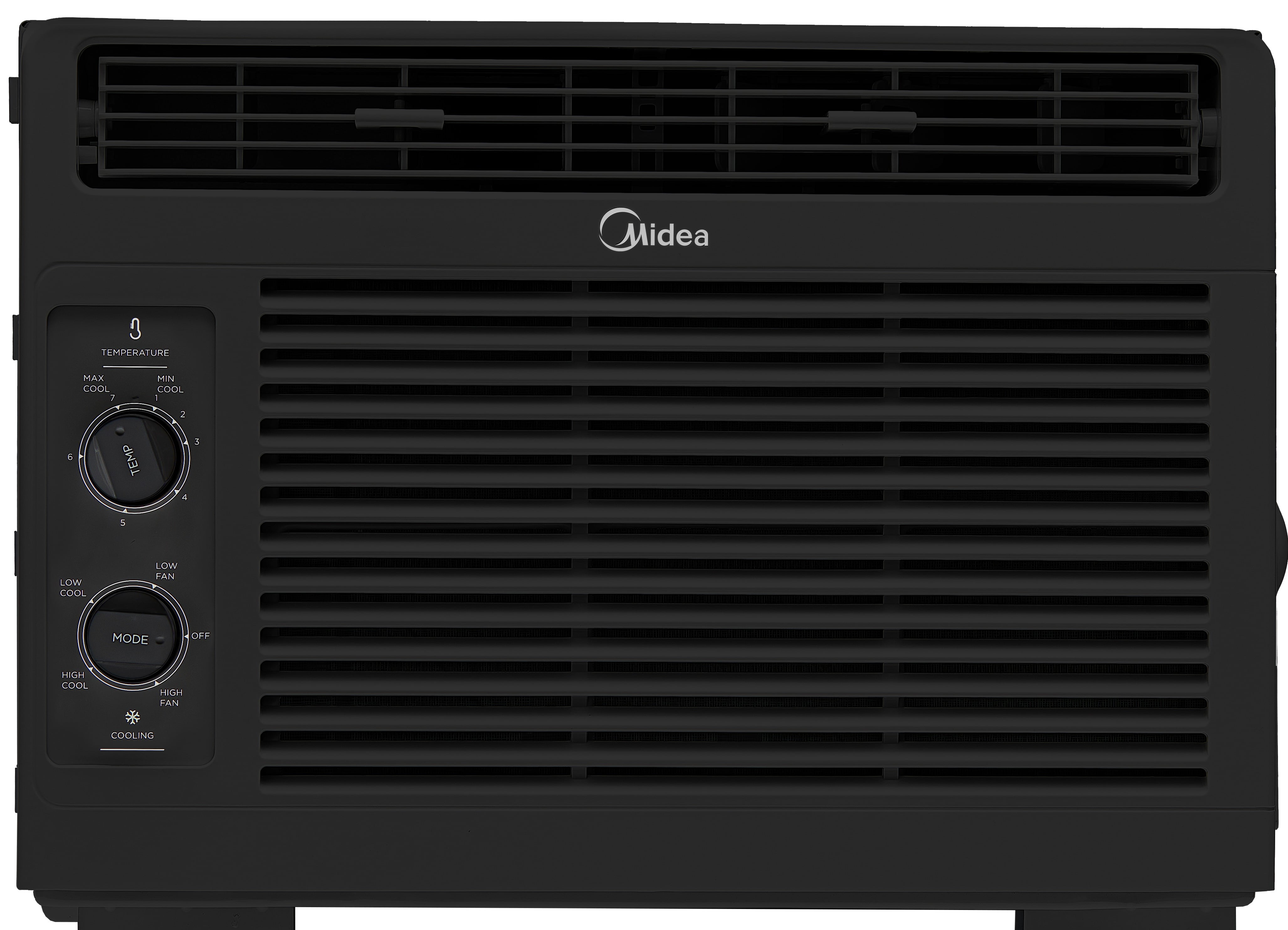 Midea 5,000 BTU Mechanical Window Air Conditioner, Compact Cooling for Rooms up to 150 Sq. Ft. (Black) cde8h