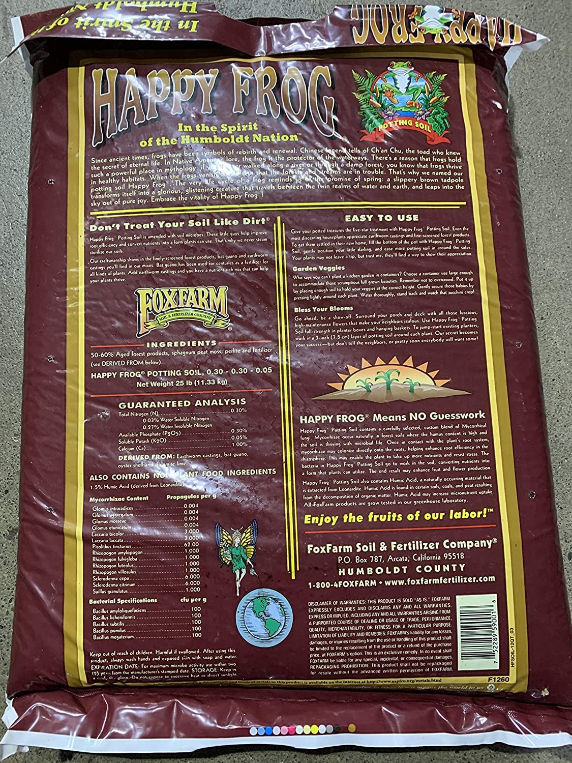 FoxFarm Happy Frog Organic Potting Soil Mix for Indoor and Outdoor Plants (1.5 cu ft, 10 Pack) 6a8yn