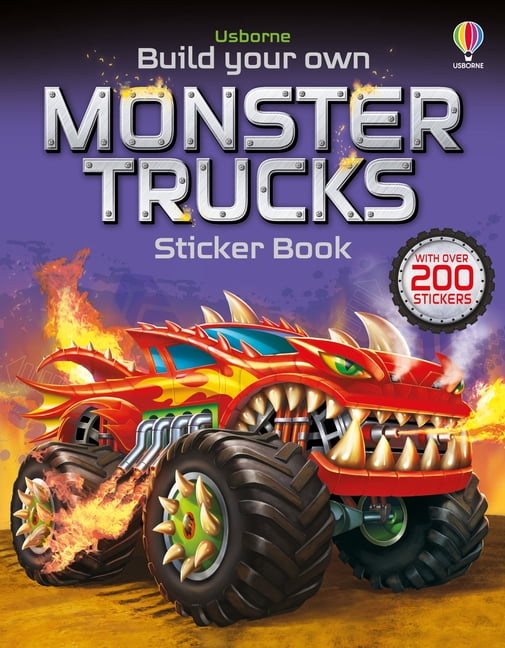 Simon Tudhope Build Your Own Monster Trucks Sticker Book (Book 6, Paperback, 44 Pages) 180t8