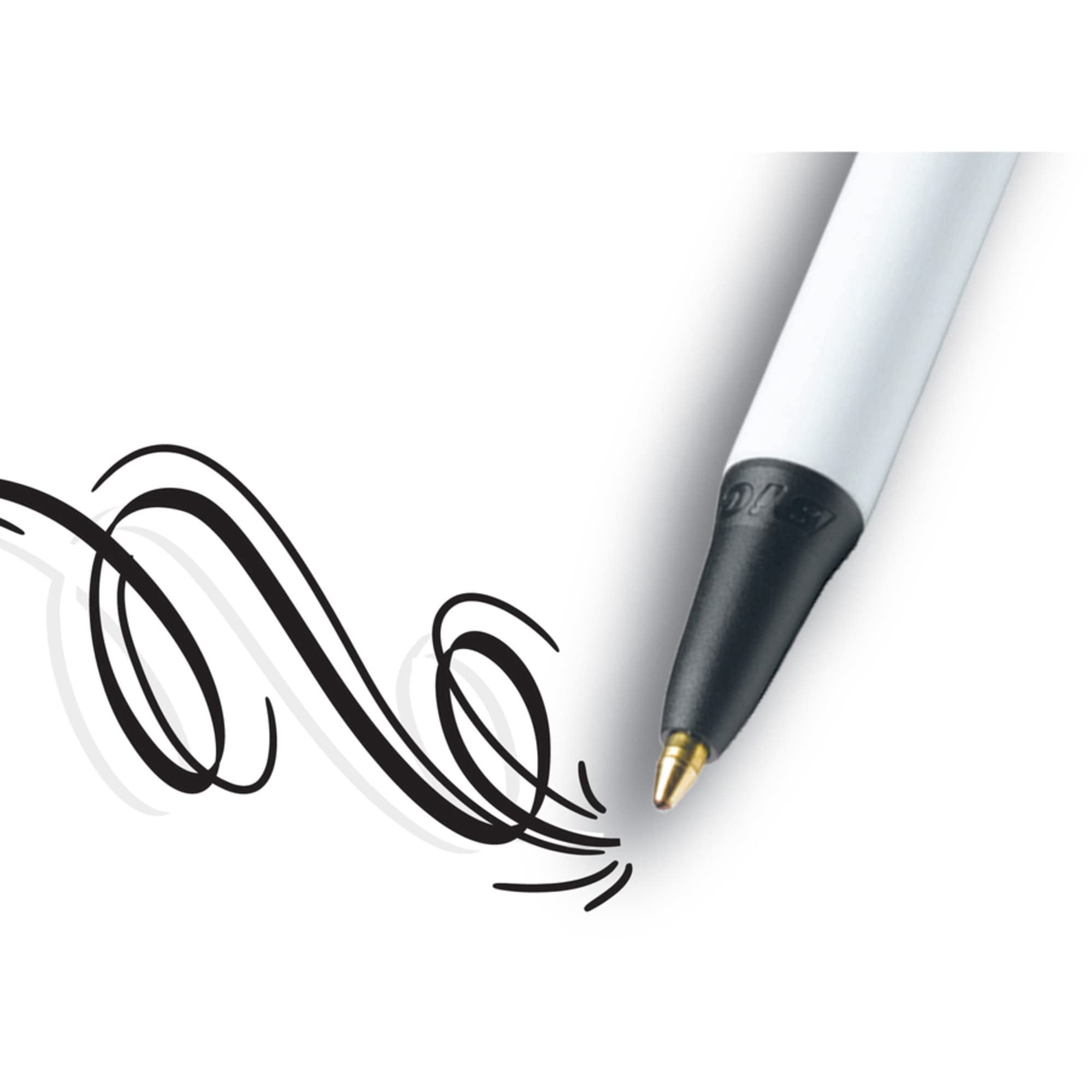 BIC Clic Stic Retractable Ballpoint Pens, Medium Point, Black Ink (12-Pack) ldzwd