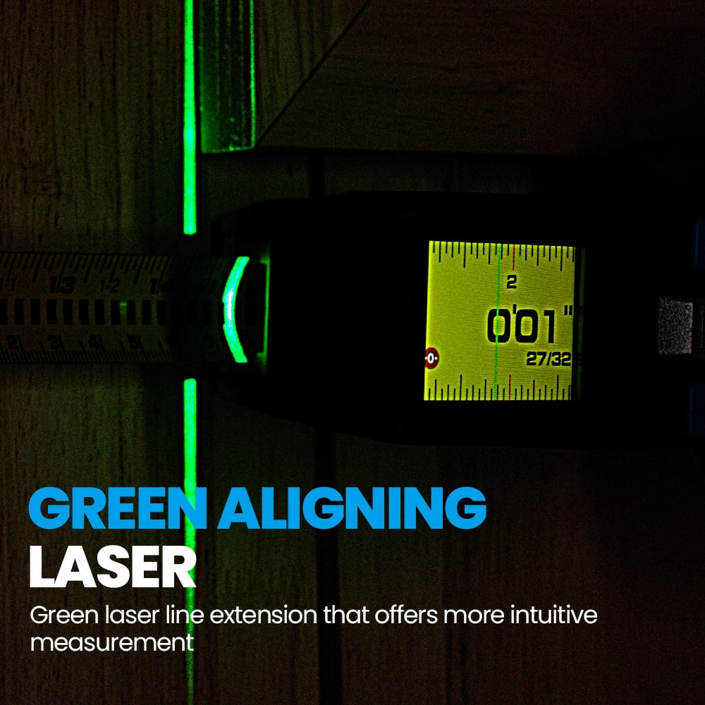 Mileseey DTX10 3-in-1 Digital Laser Tape Measure with Auto-Lock (Blue, 330 ft) ltyi6