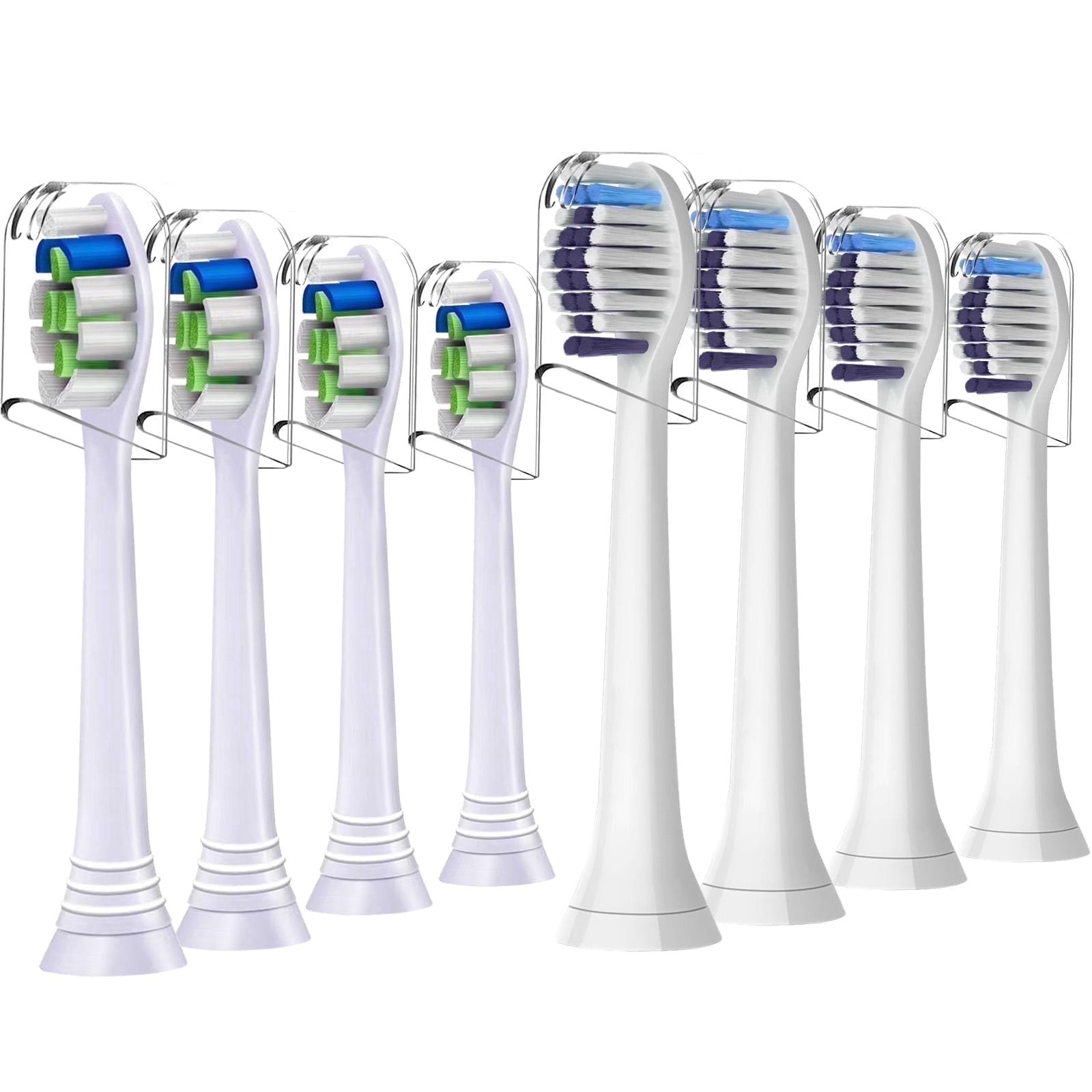 Valuabletry Replacement Brush Heads for Philips Sonicare Electric Toothbrush (White, 8 Pack) q11hq