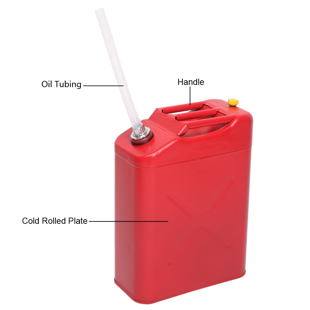 Zimtown Portable Fuel Storage Container with Spout (Red, 5 gal) 3coah