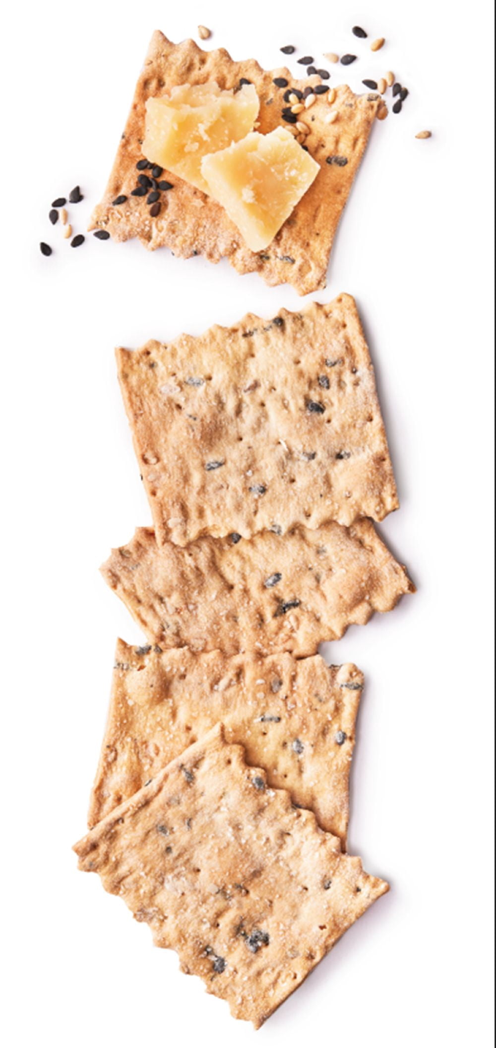 Rustic Bakery Organic Black & White Sesame Sourdough Flatbread Cracker Bites (Black, 4 oz) 0l64i - Image 3
