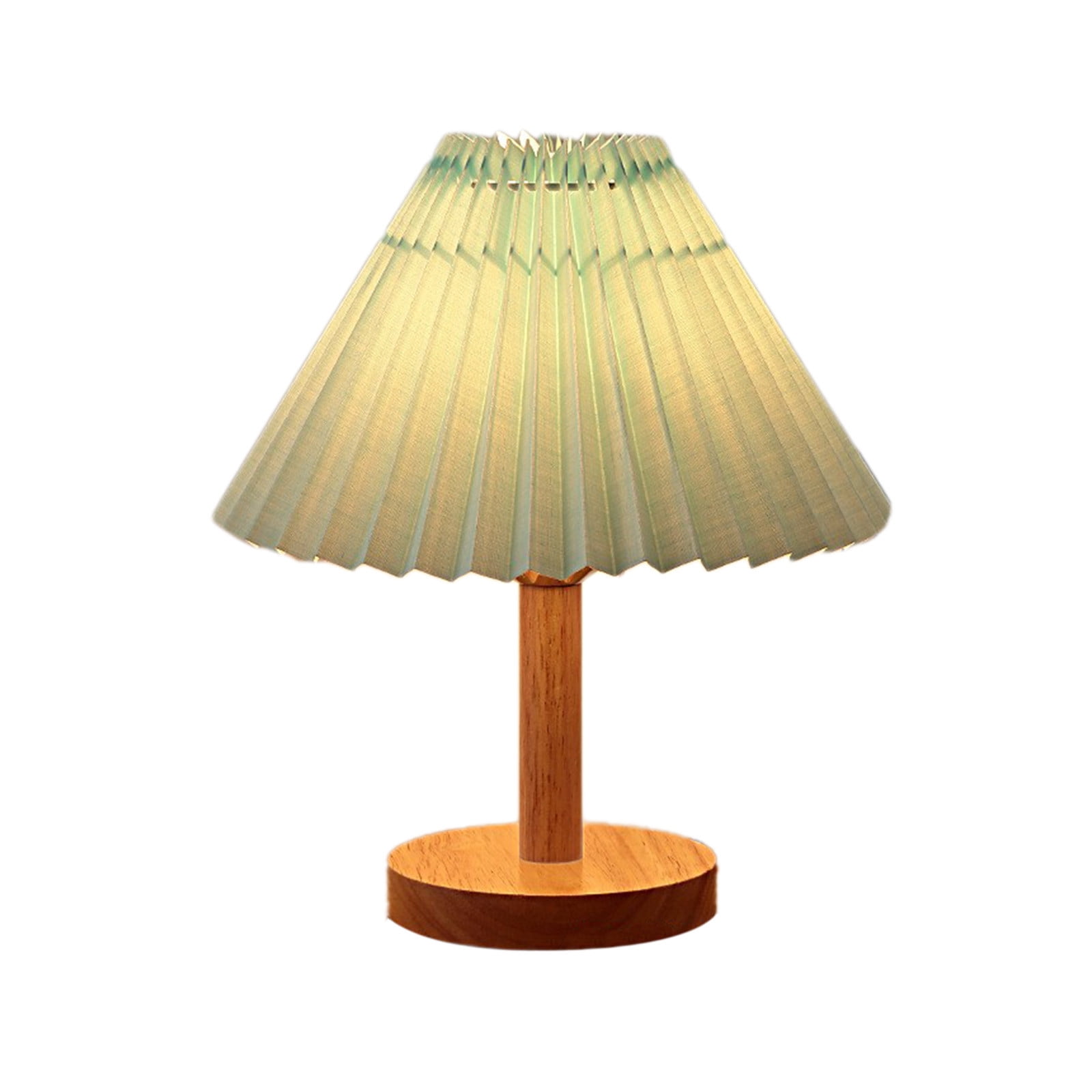BIWEUTYDYS Dimmable LED Table Lamp with USB Charging Ports and Fabric Shade (Green, 10 in x 9 in x 9 in) ysbxg