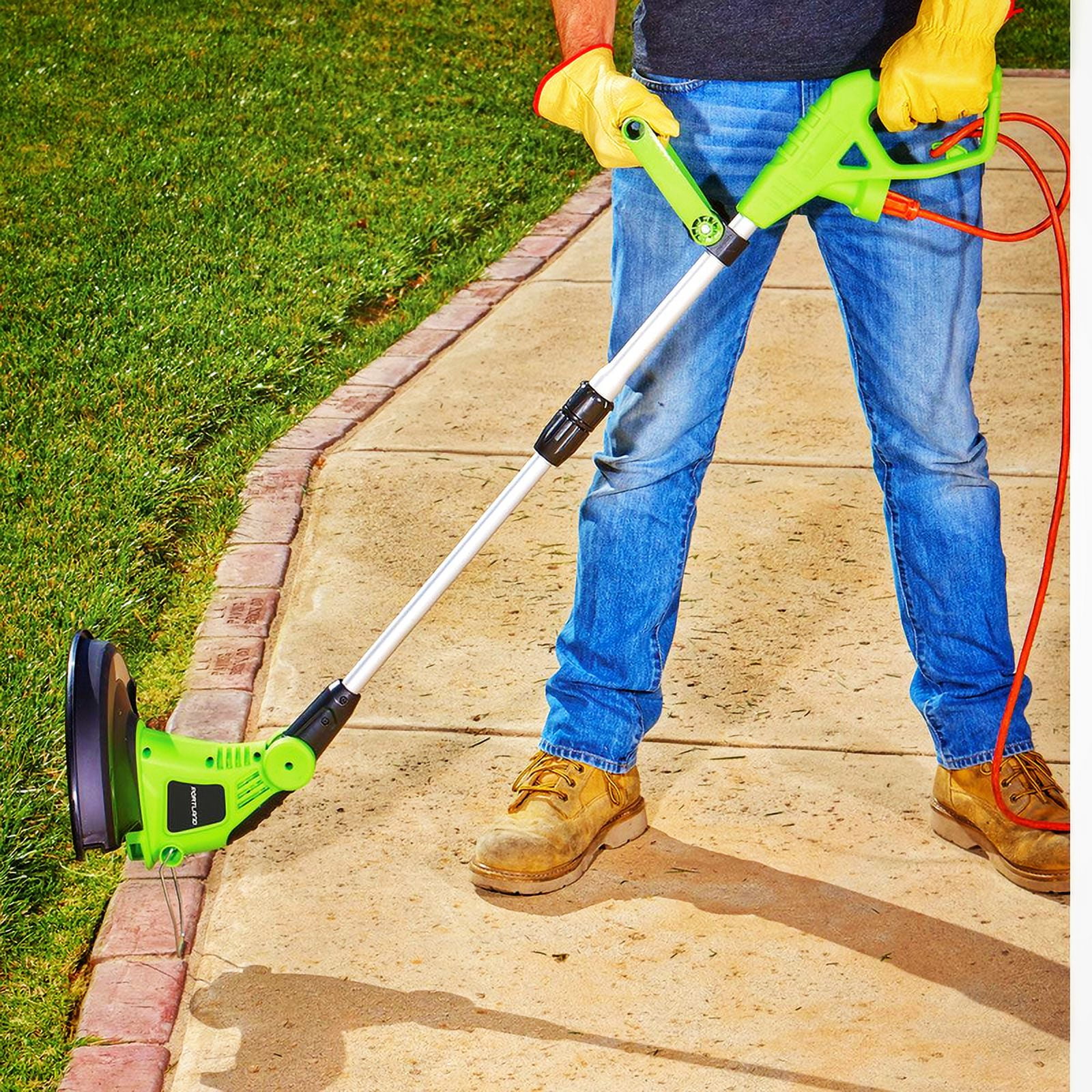 Portland Pilots Electric String Trimmer Corded Lawn Weed Cutter (Green, 13 in) fzd99