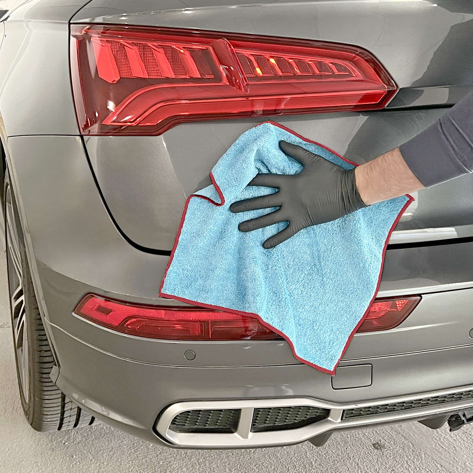 Platinum Series XL Multi-Purpose Microfiber Cleaning Towels, Streak-Free Detailing Cloths (30 Pack, 14 in x 16 in) krb5t