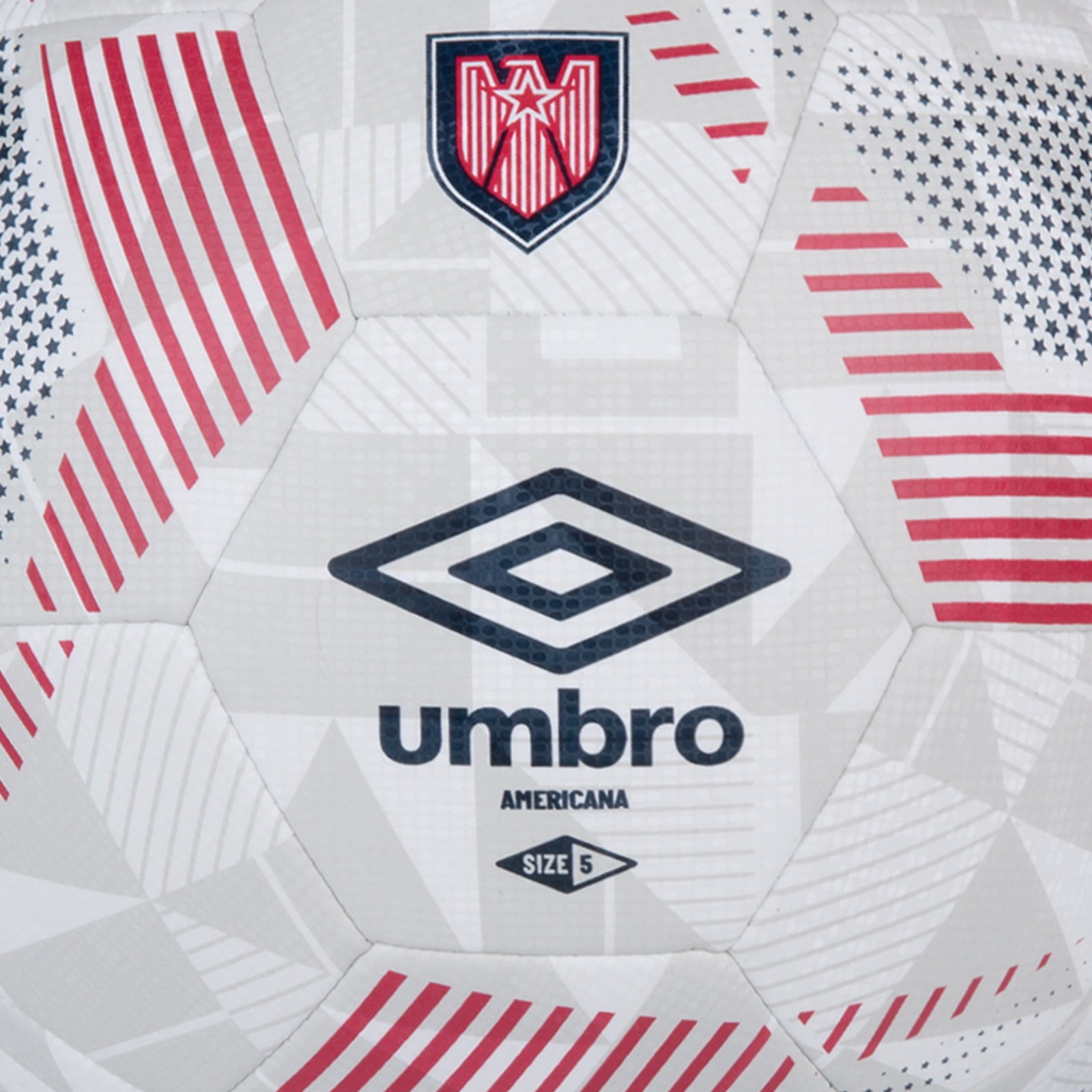 Umbro Americana Soccer Ball (Red/White/Blue, Size 5) 8y9ud