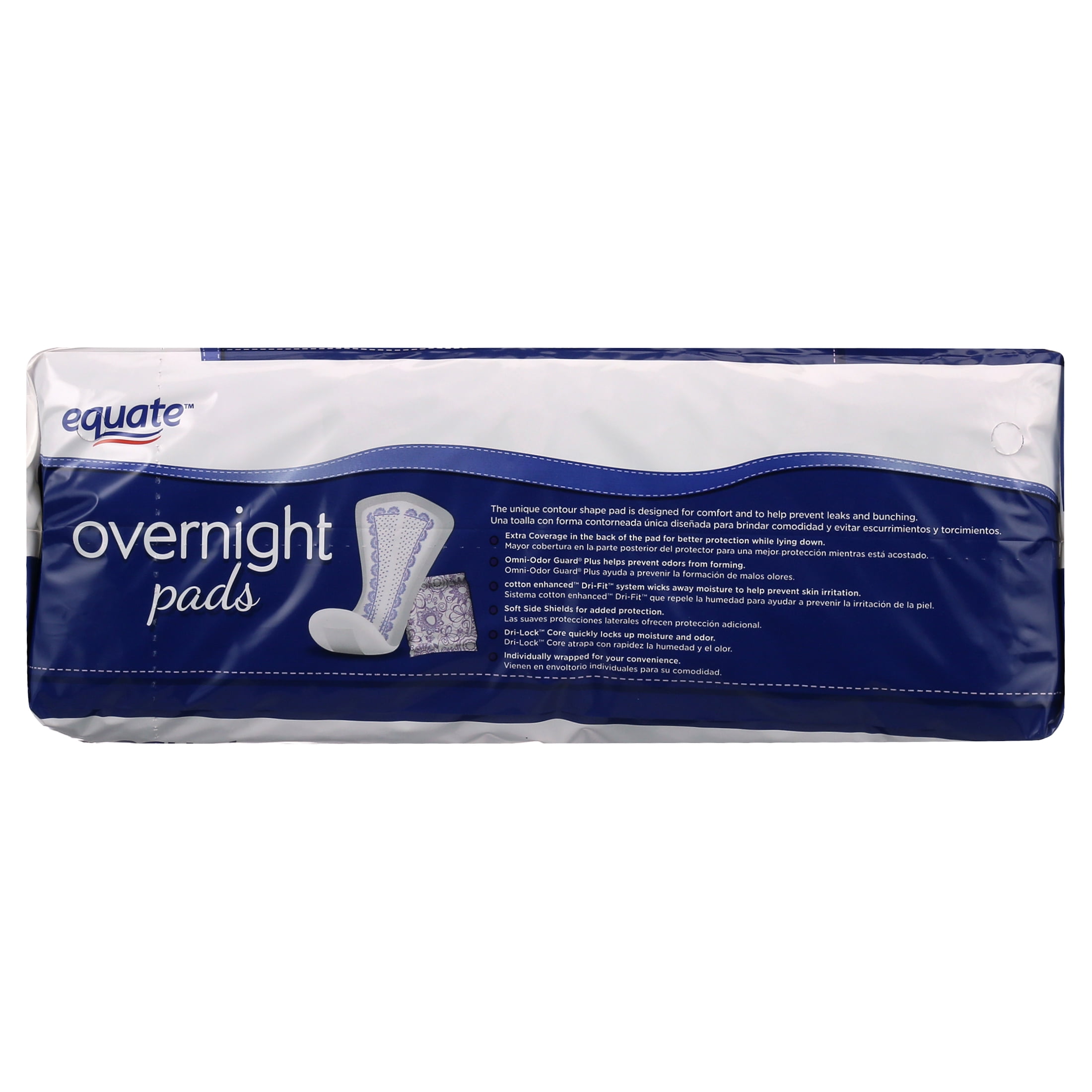 Equate Options Women's Incontinence Pads, Overnight Ultimate Extra Coverage (120 Count) pm9f9
