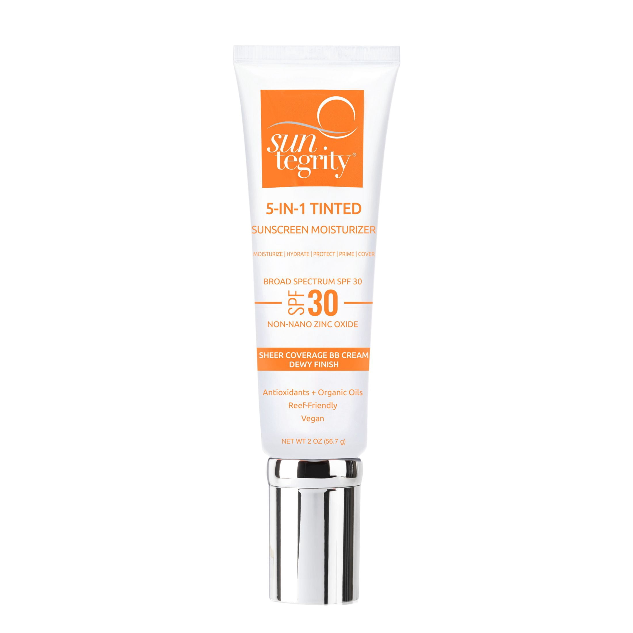 Suntegrity 5-in-1 Tinted Sunscreen Moisturizer Broad Spectrum SPF 30 (Light, 1.95 fl oz) b23s8