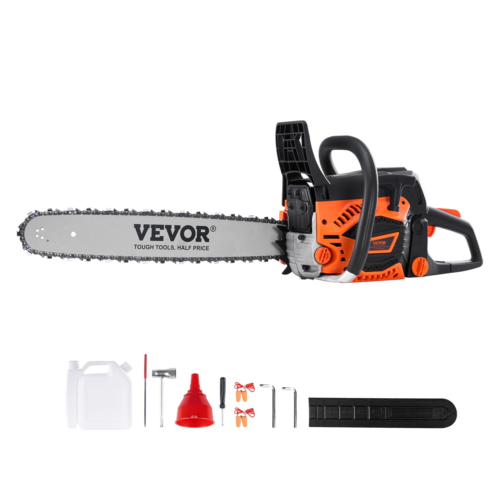 VEVOR Gas Chainsaw, 58CC 20 in 3.22HP Gasoline Powered Chain Saw for Tree Trimming and Land Clearing (20 in) vbkzd