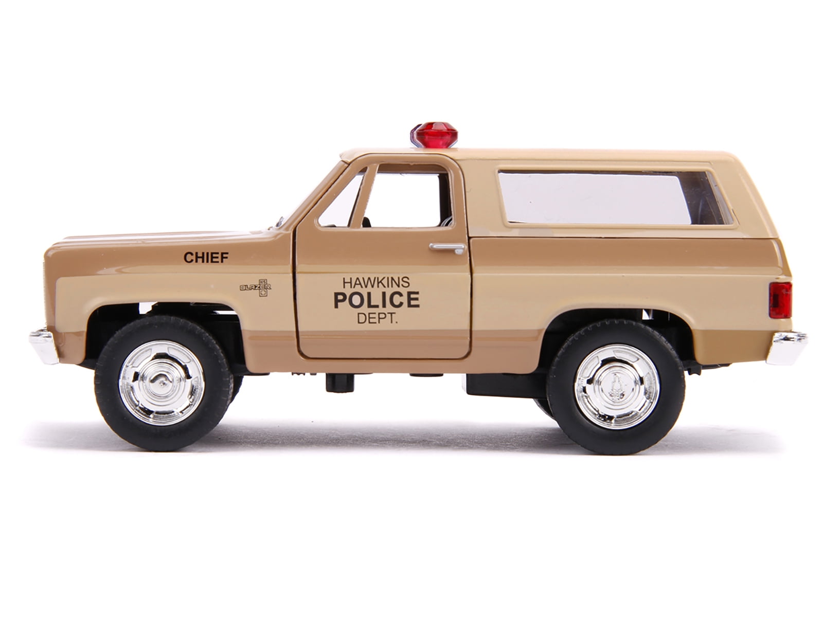 Jada Toys Stranger Things Hawkins Police Dept. Chevrolet Blazer Diecast Model Car (5 in) 46pb5
