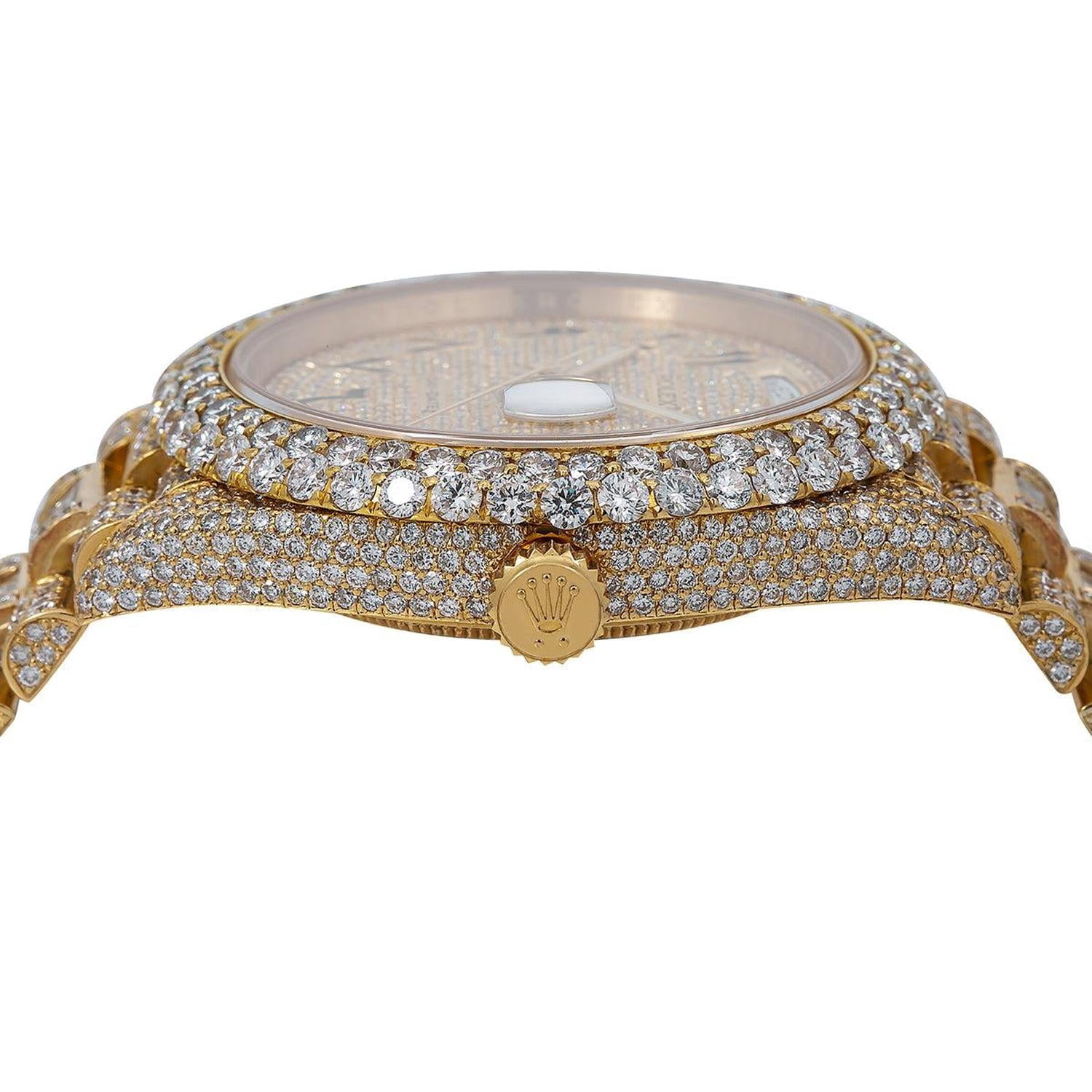 Rolex Day-Date 40mm 228238 18K Yellow Gold Diamond Paved Eastern Arabic Dial President Watch (40mm) 3nh2b