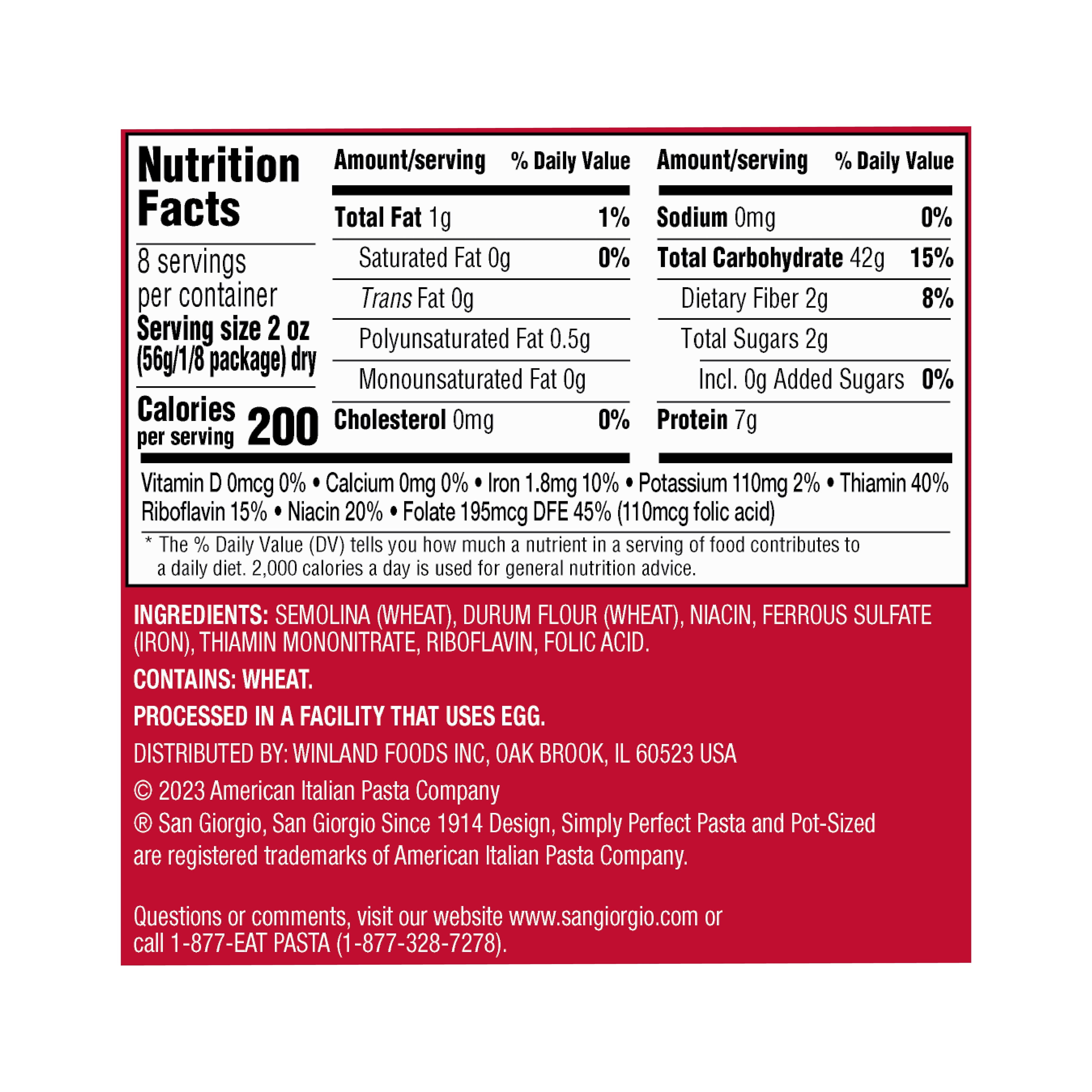 San Giorgio Spaghetti Pasta Enriched Semolina (16 oz) b5eoz