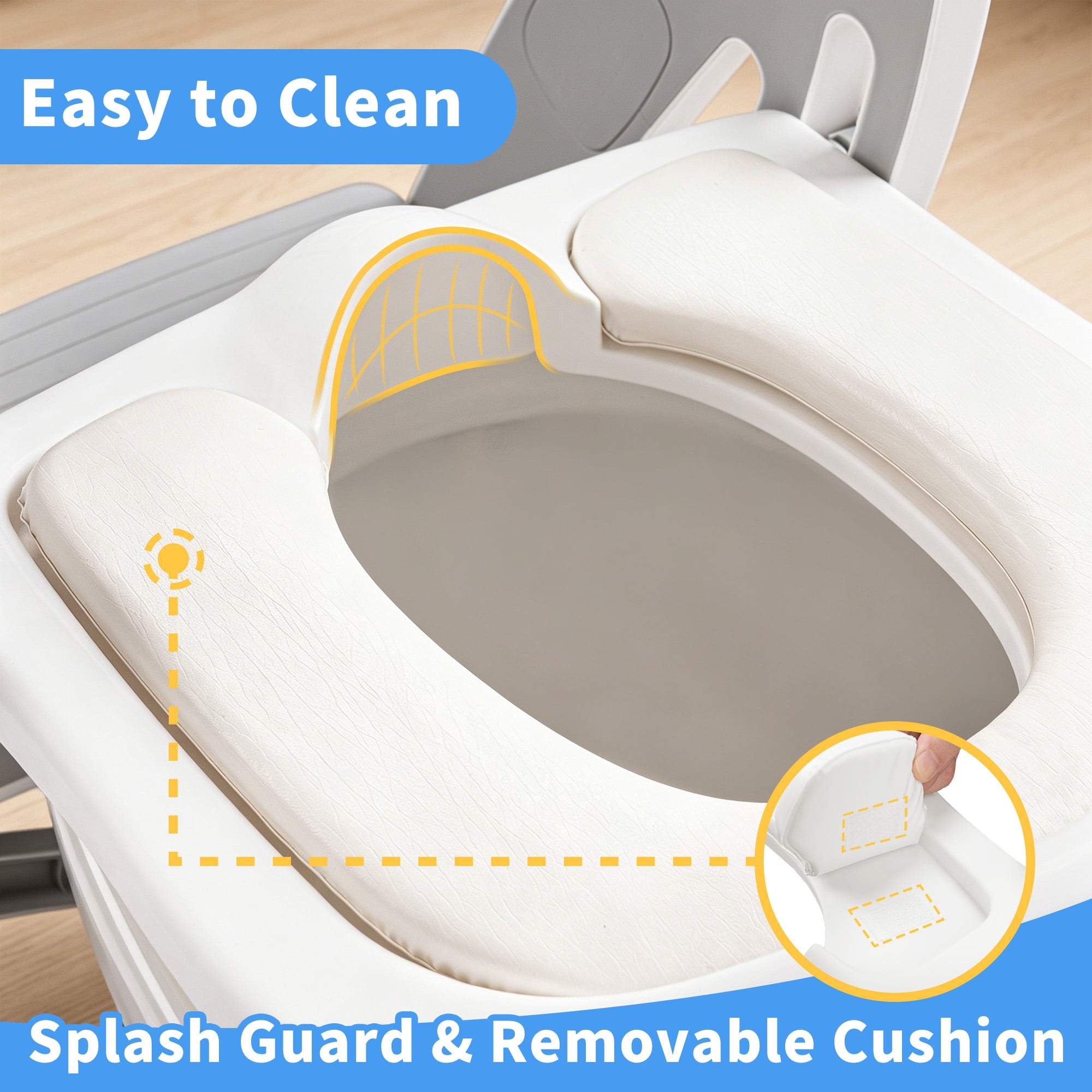 Primlect Potty Training Toilet Seat with Step Stool Ladder, Adjustable Height (Gray, 1 Pack) jqweb