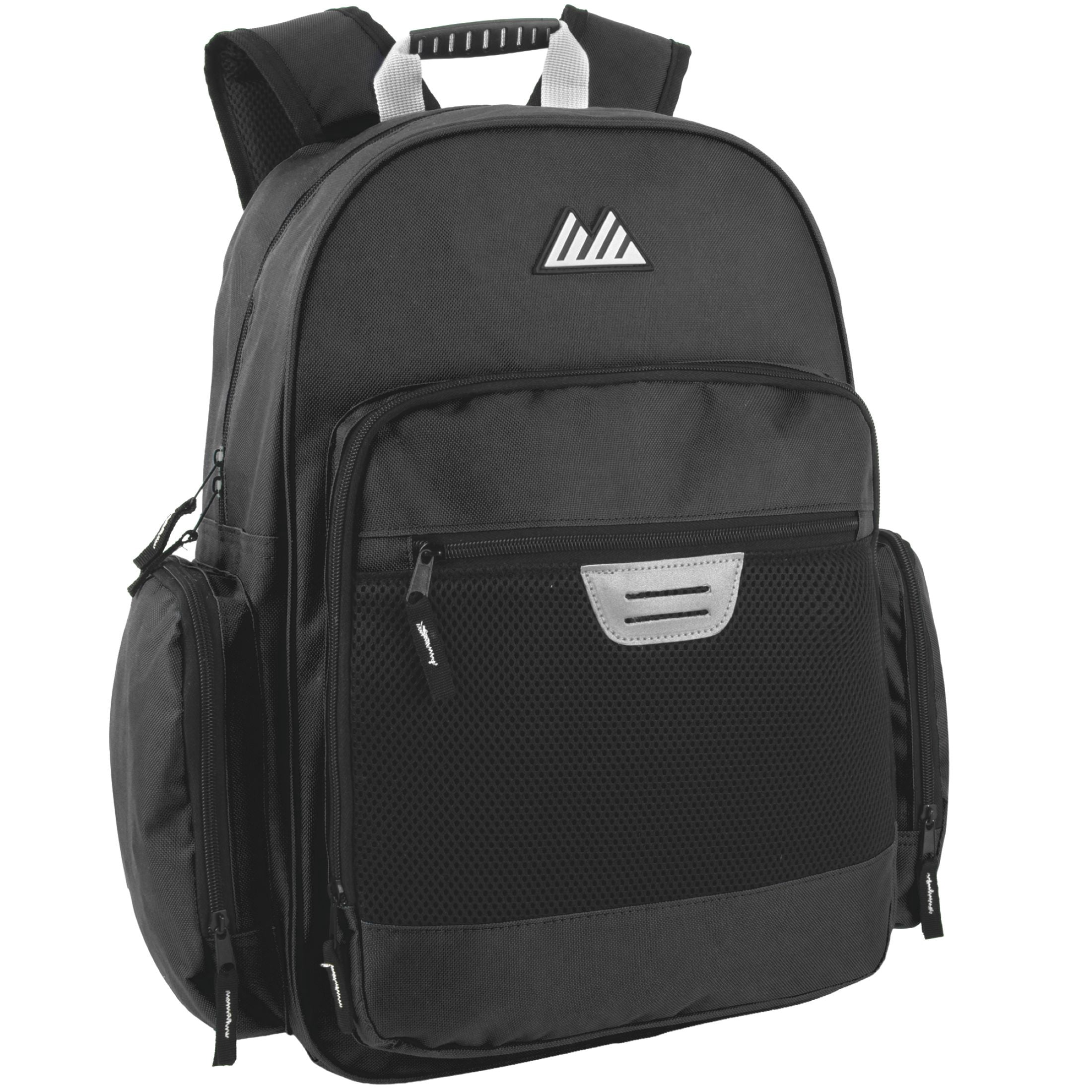 Trailmaker 18 in Backpacks with 45 Piece School Supply Kits (12 Pack, Black and Navy Blue) d93ko