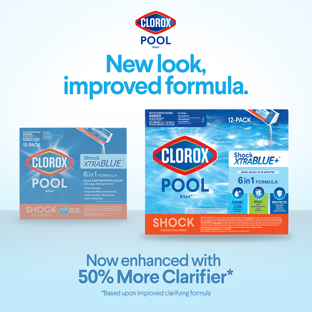 Clorox Pool&Spa Shock XtraBlue+ Granules Swimming Pool Sanitizer (1 lb) ujpb6