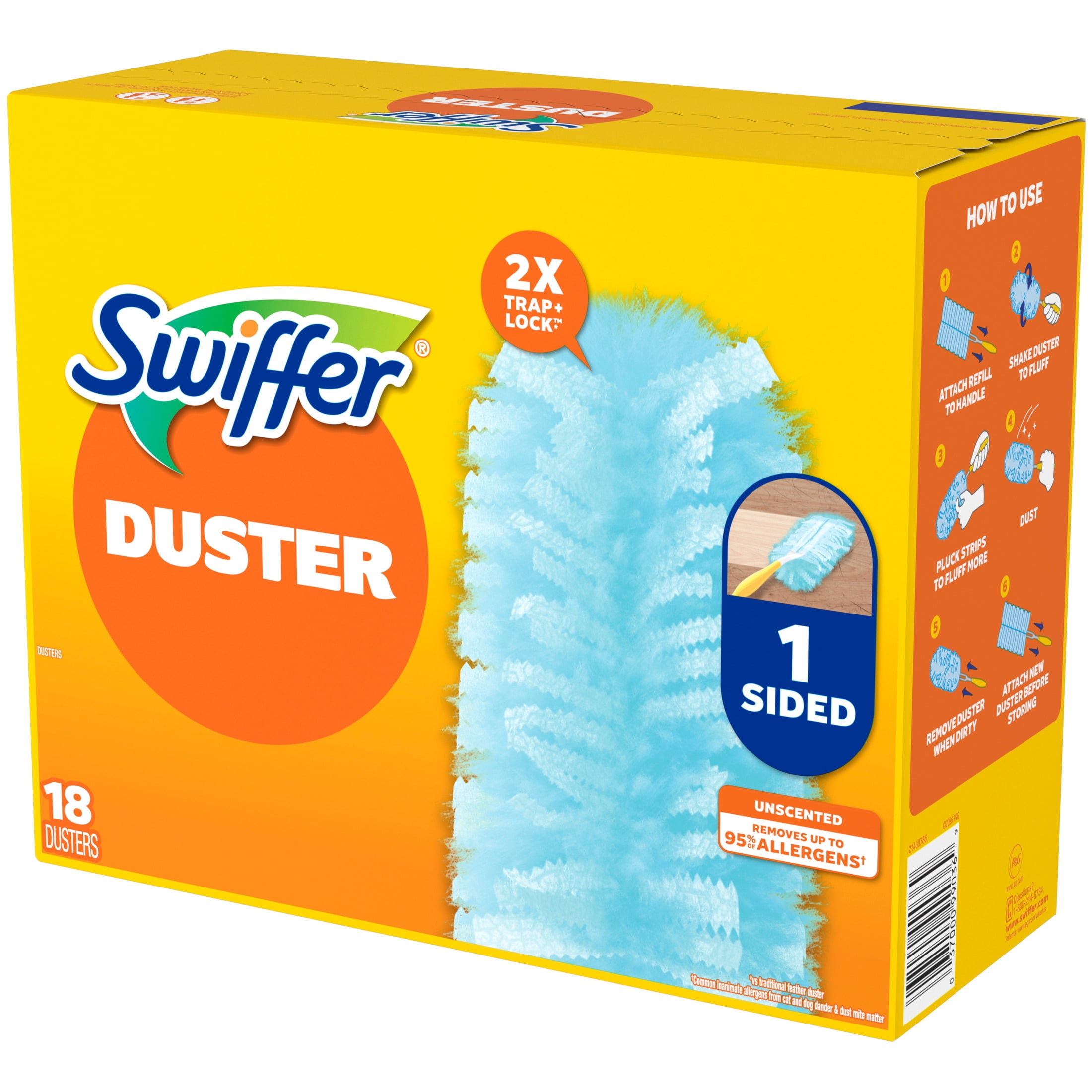 Swiffer Duster Refills, Unscented, Dust Trapping Cleaning Cloths (18 Count) b9o9l