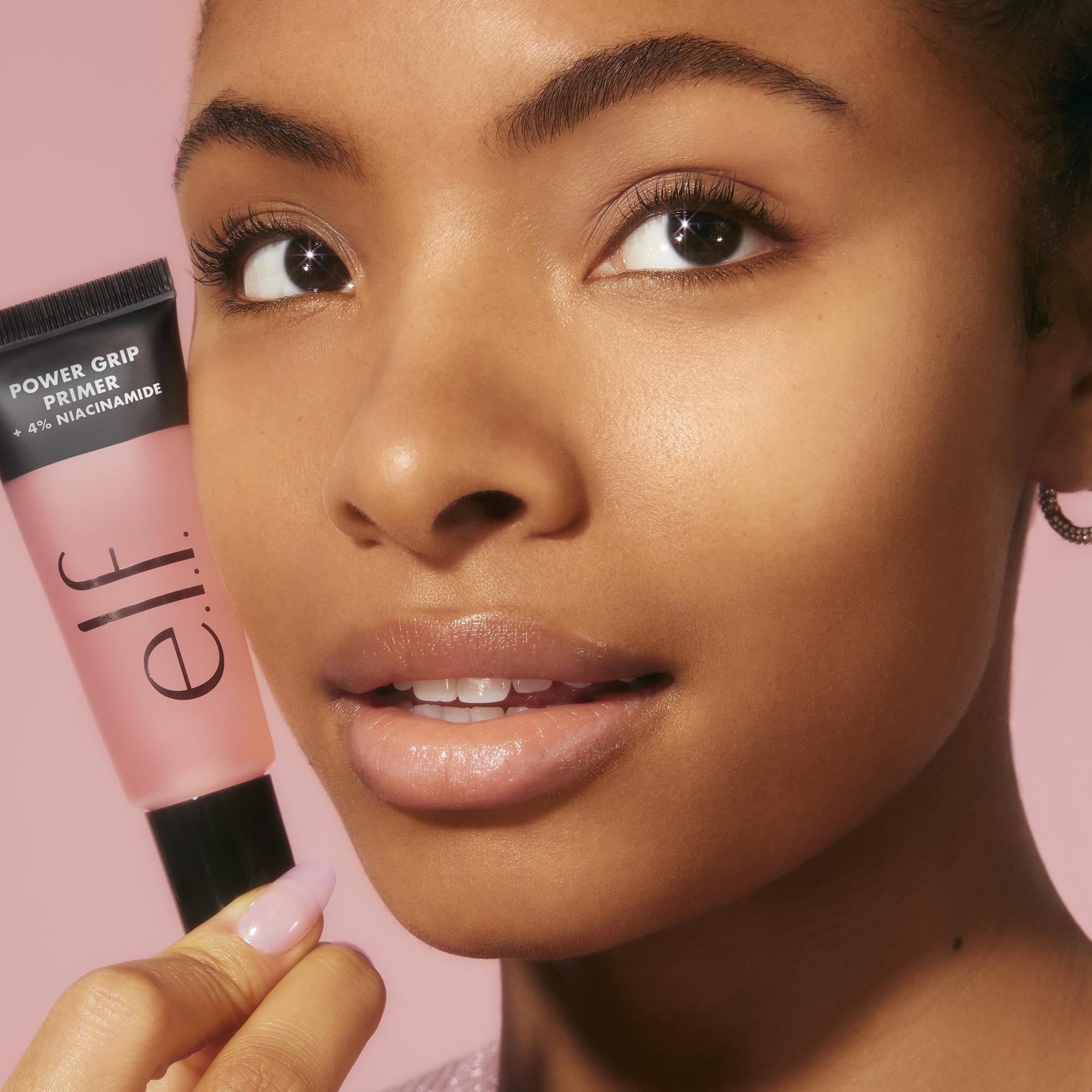 e.l.f. Cosmetics Power Grip Primer with 4% Niacinamide, Long-Lasting Makeup Base (Clear, 0.8 fl oz) tylpl