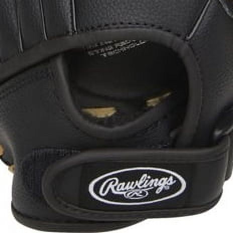 Rawlings RSB Series Slowpitch Softball Glove, Durable Leather Palm, Right Hand Throw (Black, 13 in) 6wfcy