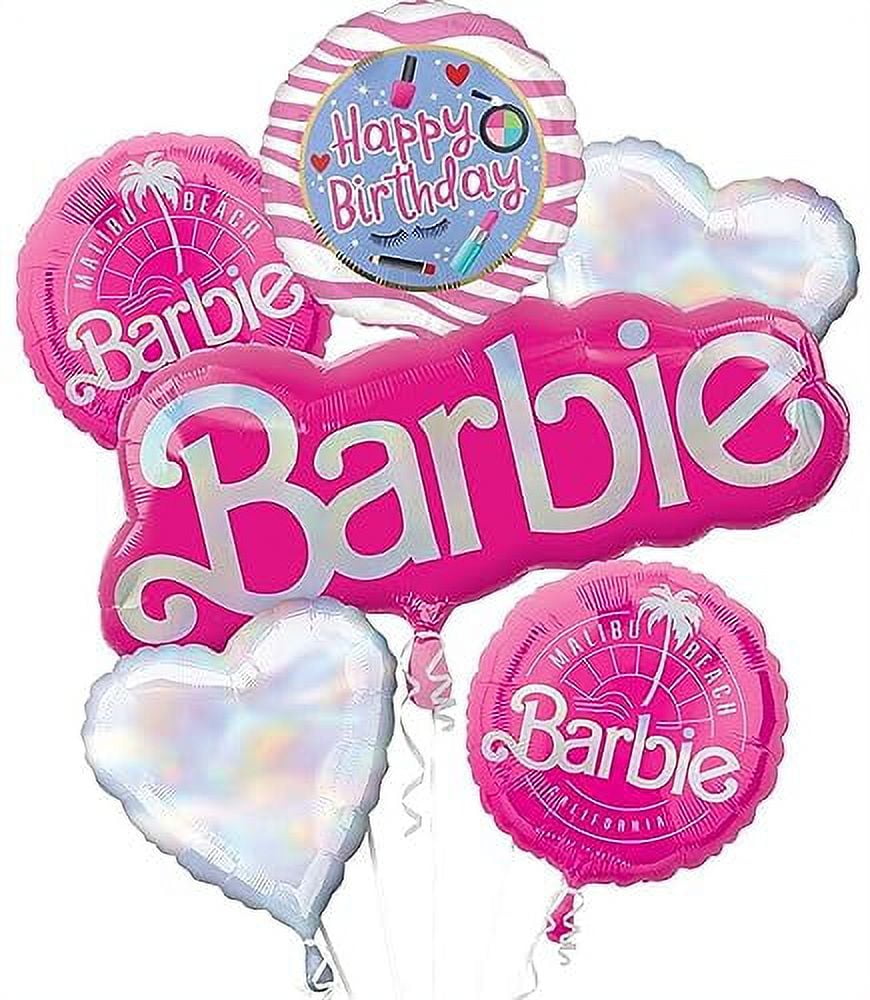 Mayflower Products Barbie California Dreaming Birthday Party Balloon Bouquet Decoration Set (1 Pack) xer3q