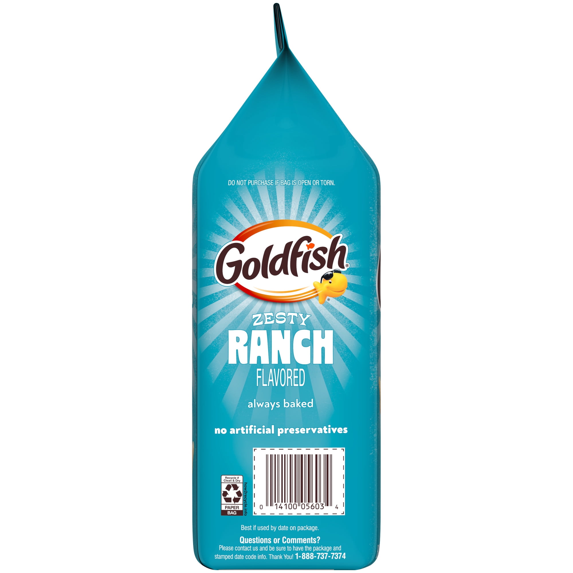 Goldfish Zesty Ranch Flavored Crackers, Baked Savory Snack (6.6 oz) kmk89