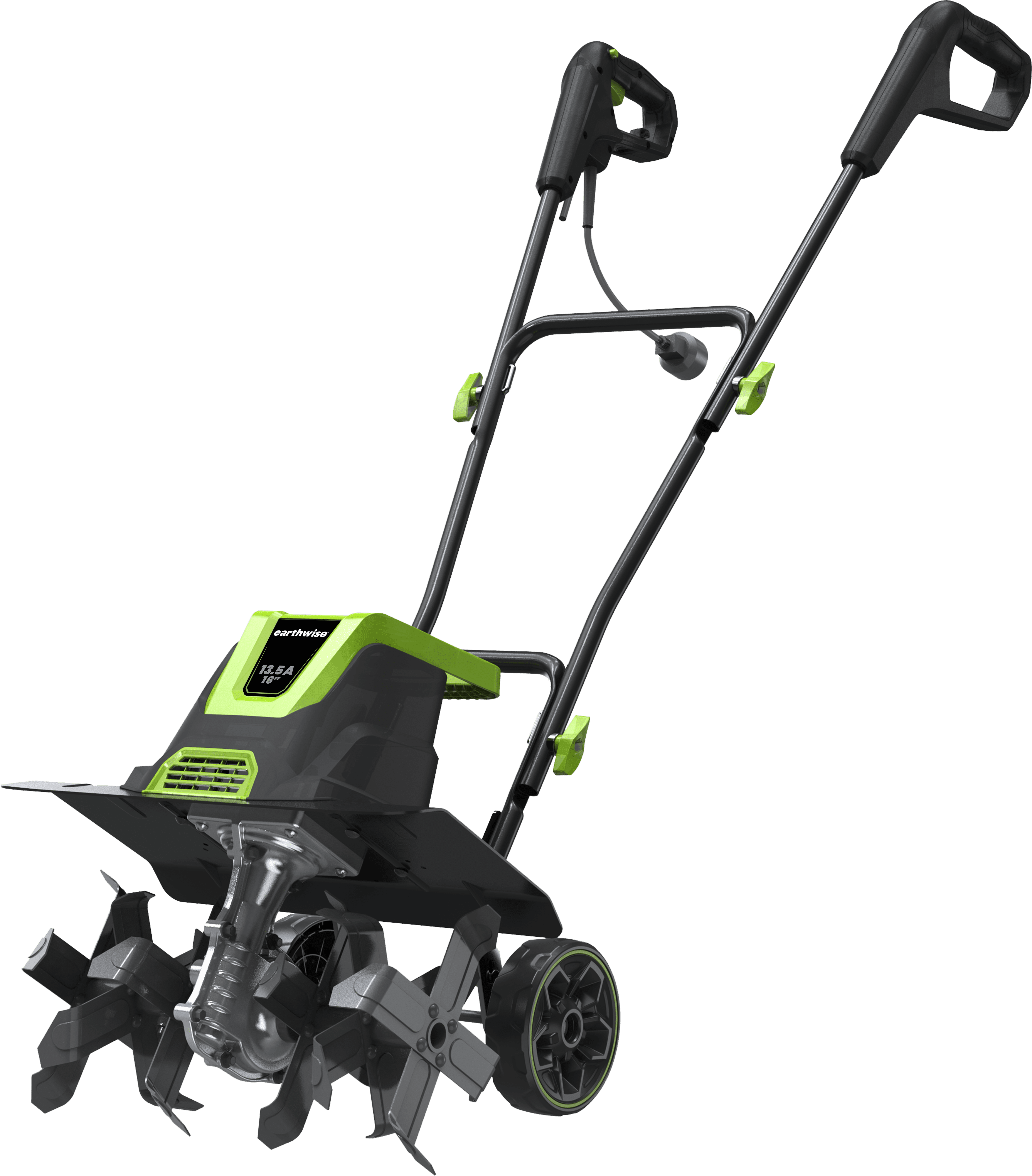 Earthwise 13.5-Amp 16-Inch Corded Electric Tiller and Cultivator (Green, 16 in) yqjk8