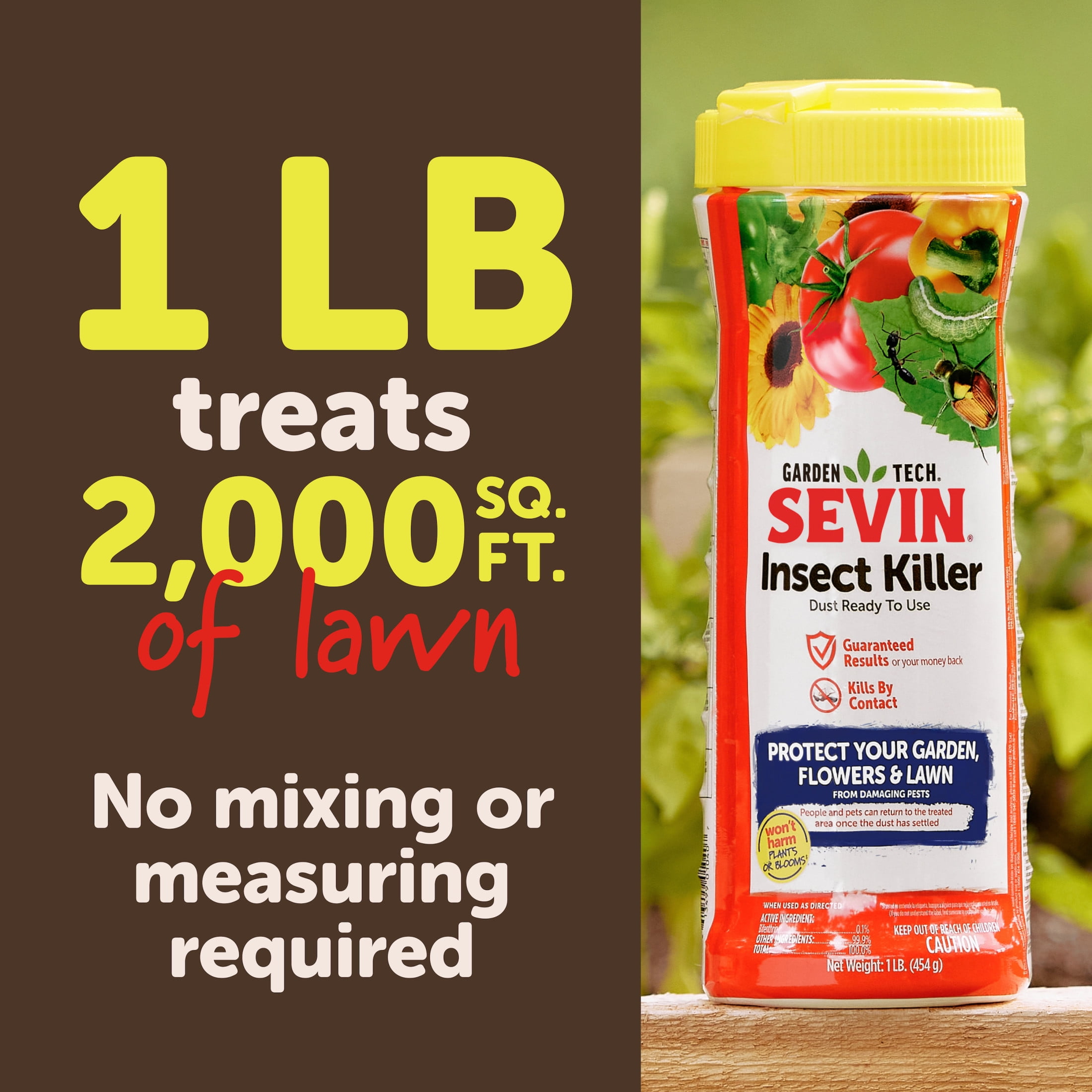Sevin Garden Insect Killer Dust for Lawns and Flowers (1 lb) uifja