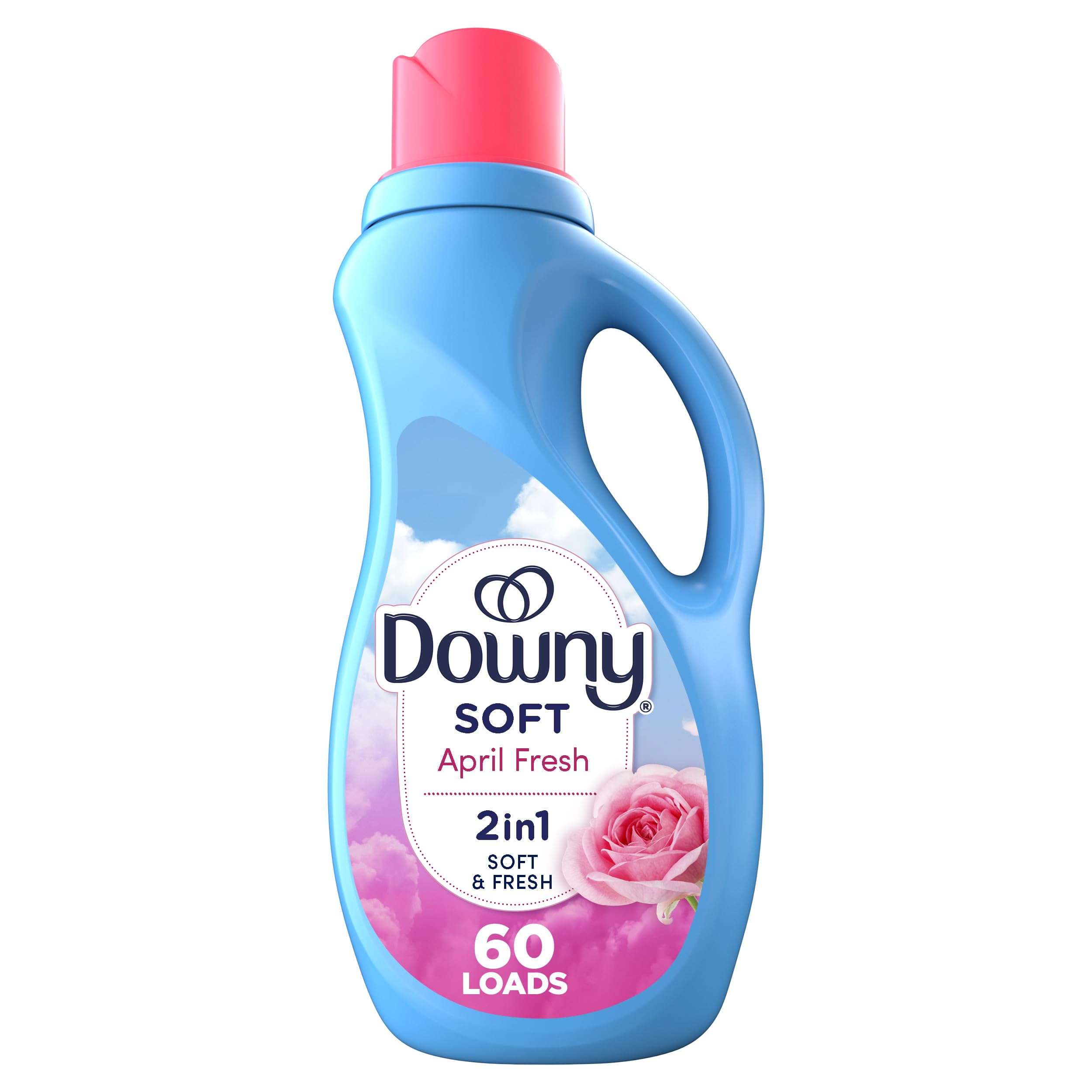 Downy Ultra Laundry Liquid Fabric Softener, April Fresh, Long-Lasting Scent (44 fl oz) vwwtz