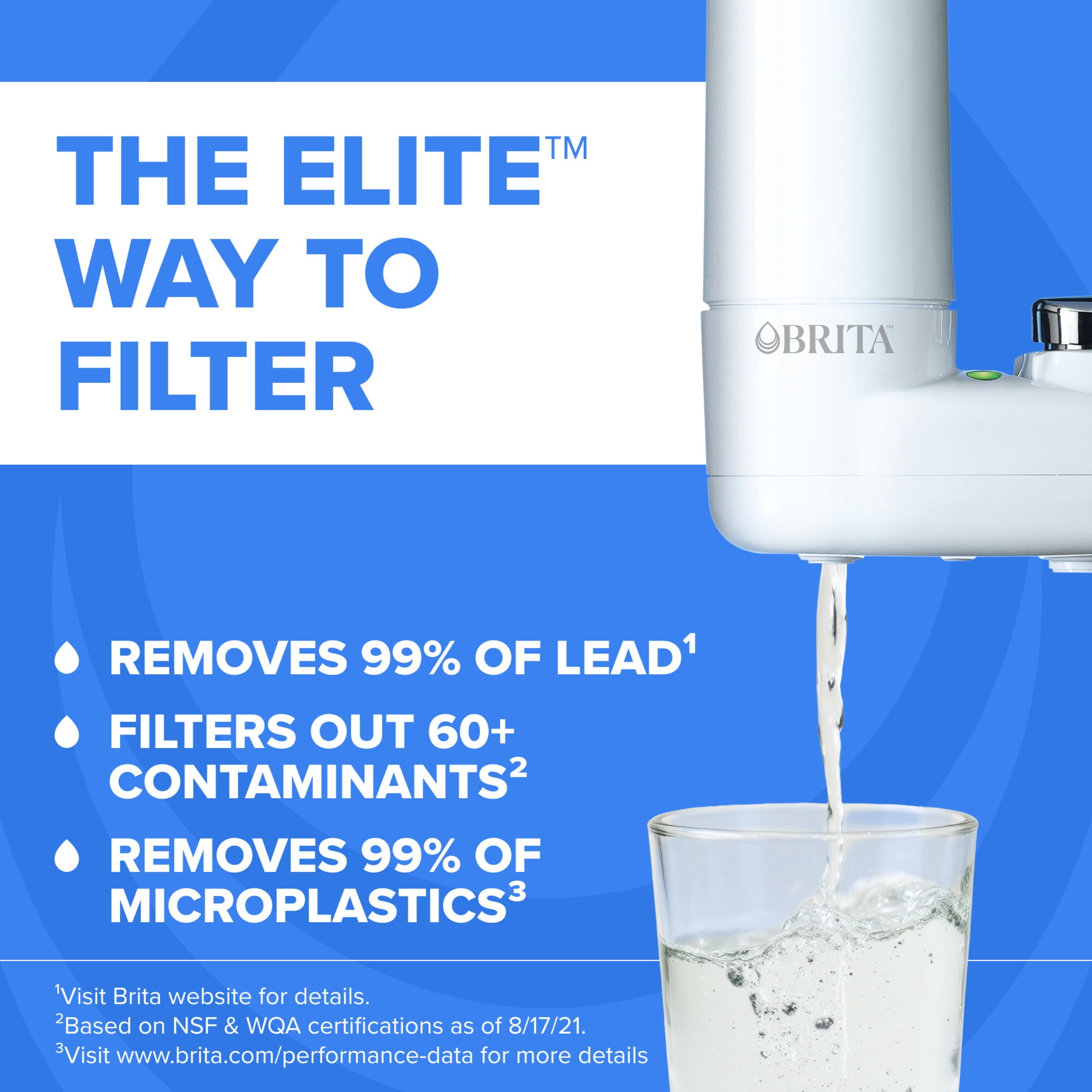 Brita Faucet Mount Replacement Filter (White, 2 Count) 4xofj