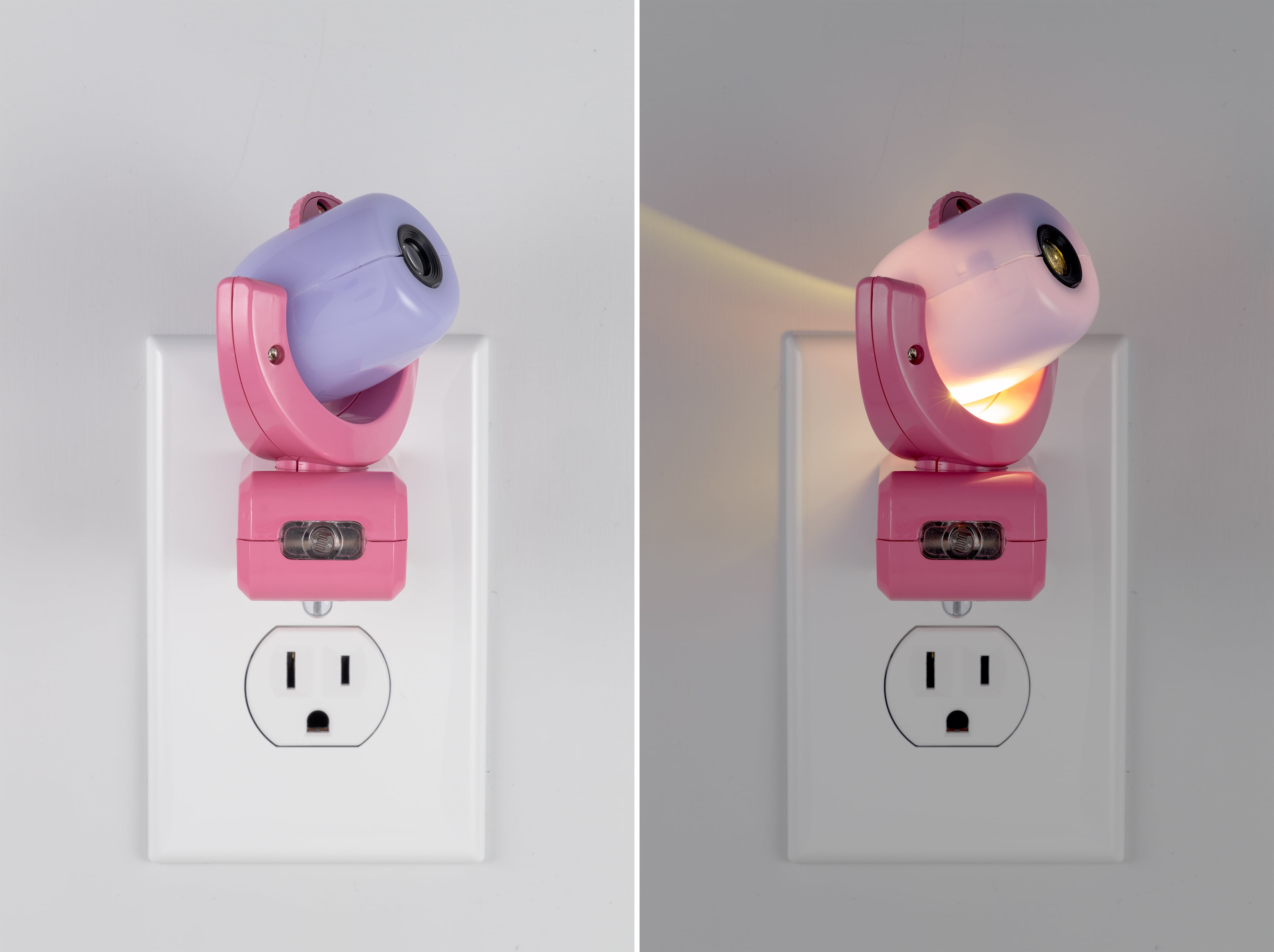 Disney Minnie Mouse Projectables LED Night Light, 6-Image Projection, Light Sensing (Pink, 7.25 in x 1.65 in) xaz2j