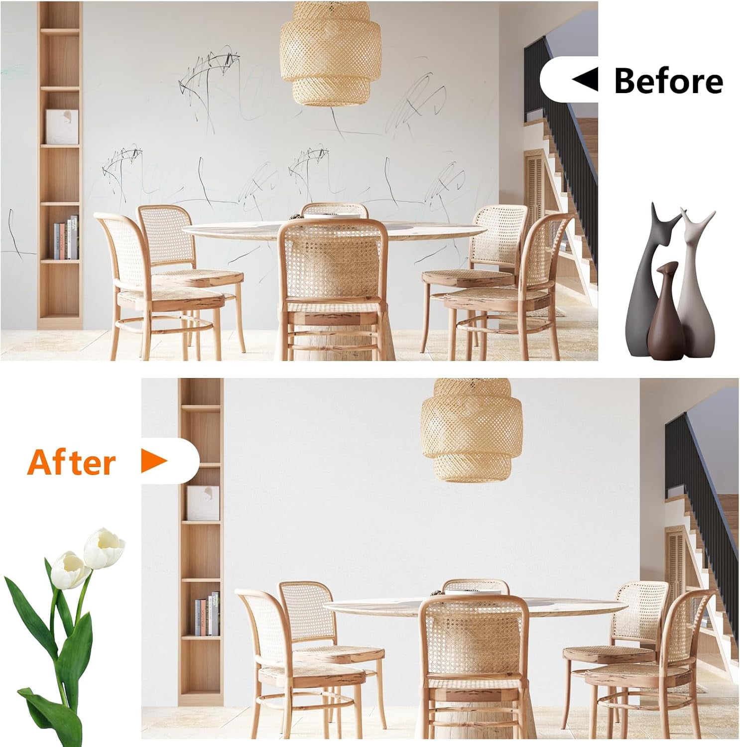 Abyssaly Peel and Stick Wallpaper, Textured Vinyl Contact Paper for Furniture and Walls (White, 15.7 in x 118 in) 3wrdi