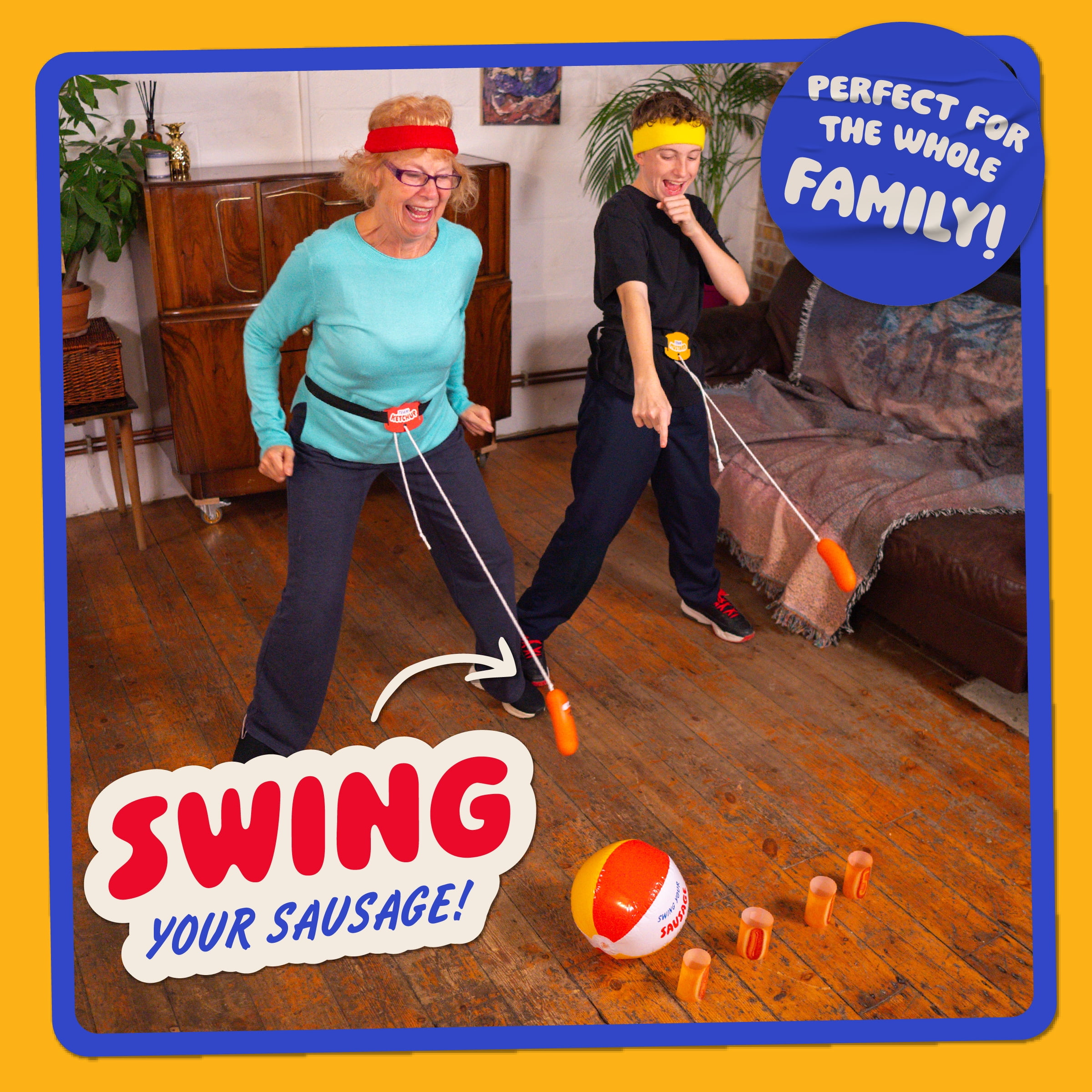 Lucky Egg Swing Your Sausage Active Party Game (Family Group Activity, 1 Set) 61any - Image 3