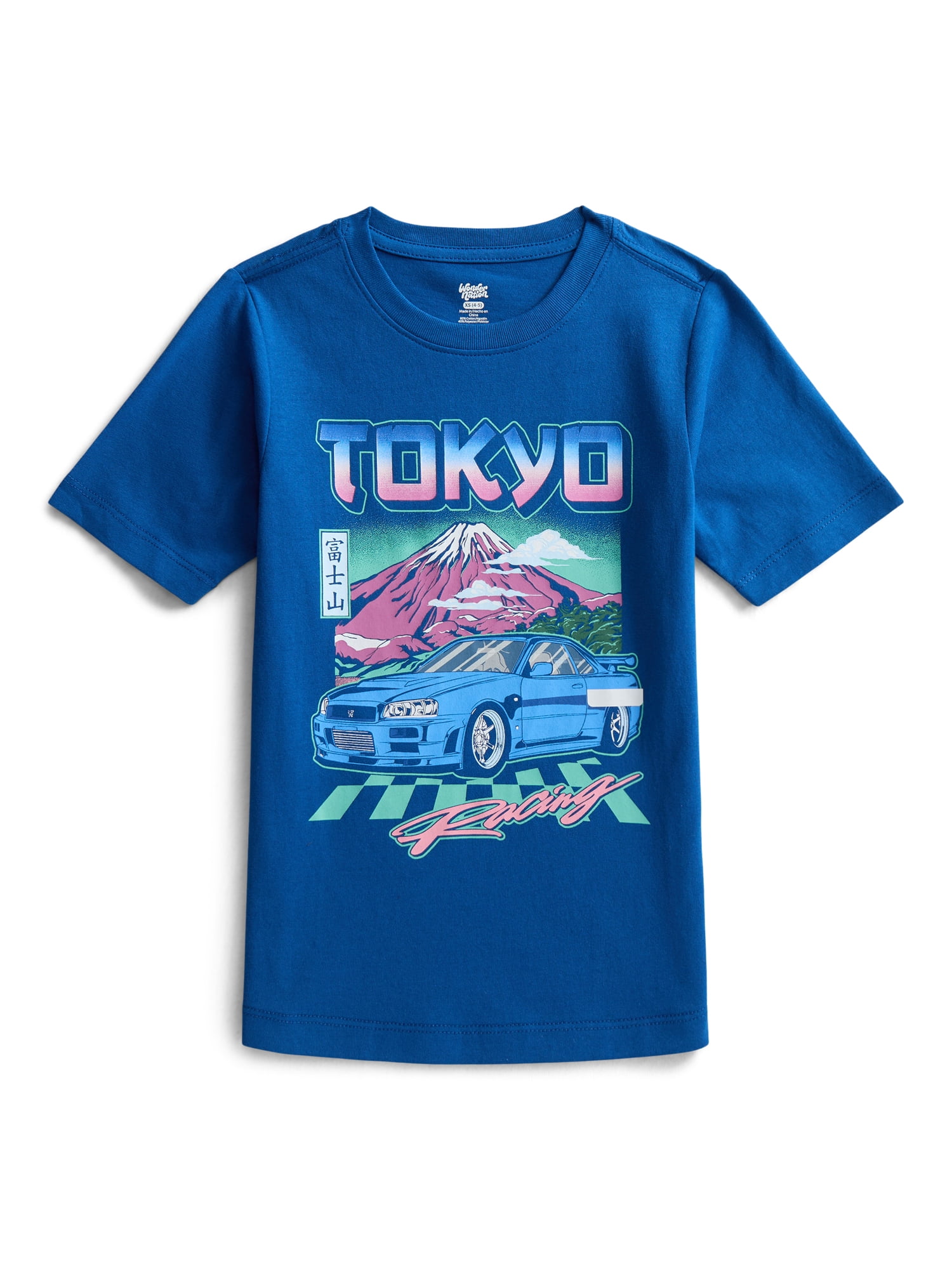 Wonder Nation Boys Street Racing Graphic T-Shirt (Short Sleeve, 4-18) zpiku