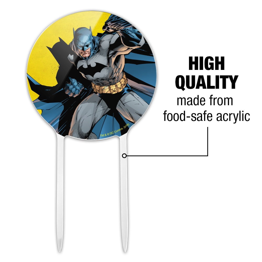 Graphics and More Batman Character Cake Topper for Birthday Wedding Graduation (Black, 7.25 in) zvrgq
