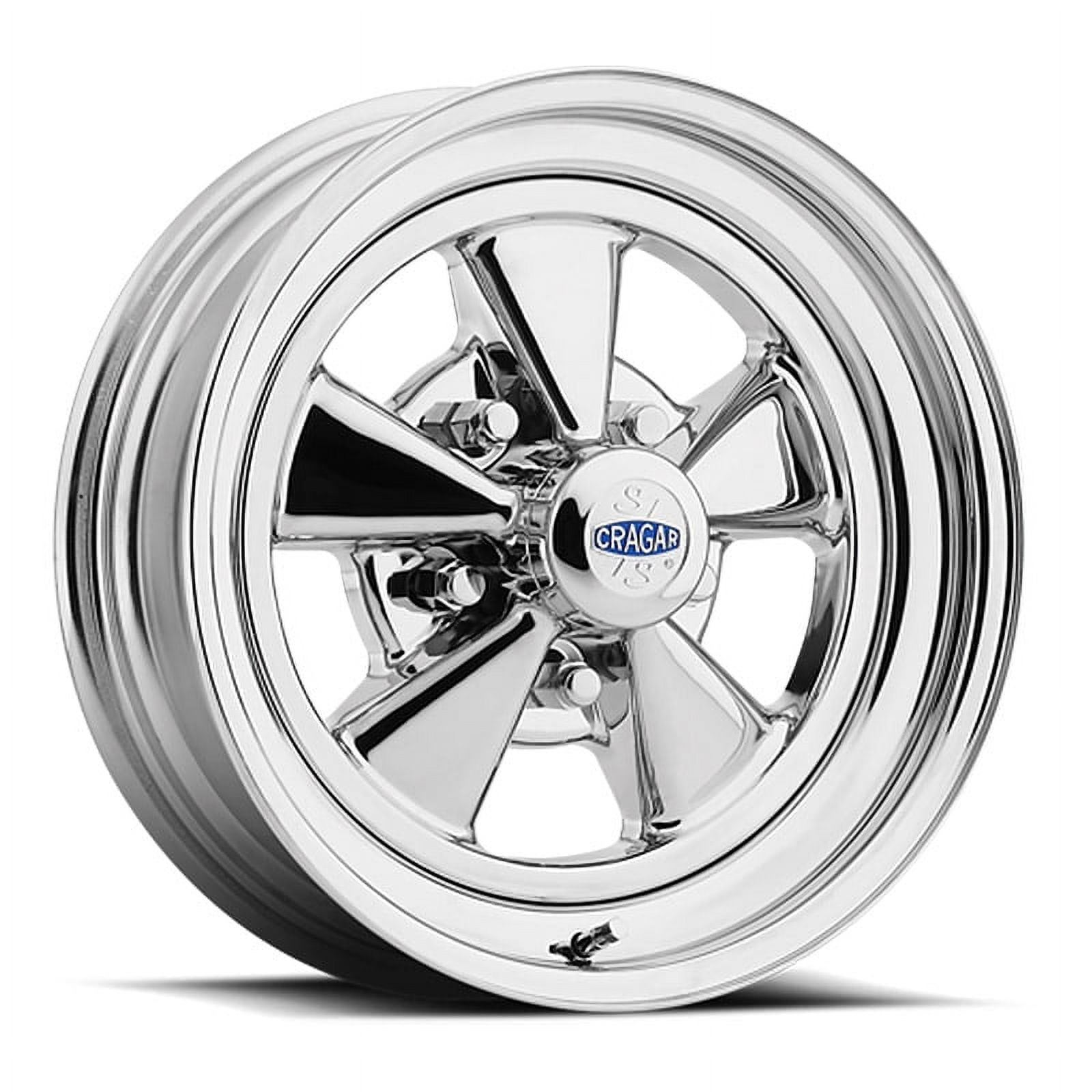 Cragar 08/61 S/S Series Mag Wheel Chrome Finish (14x7 in, 5x101.6 mm Bolt Pattern) 0si56