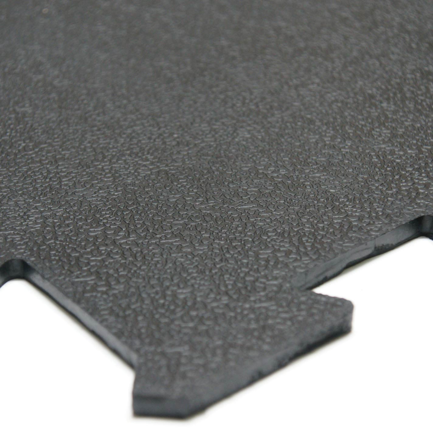 Rubber-Cal Armor-Lock Interlocking Rubber Mat Heavy-Duty Flooring (Black, 0.375 in x 2 ft x 2 ft) g05xl