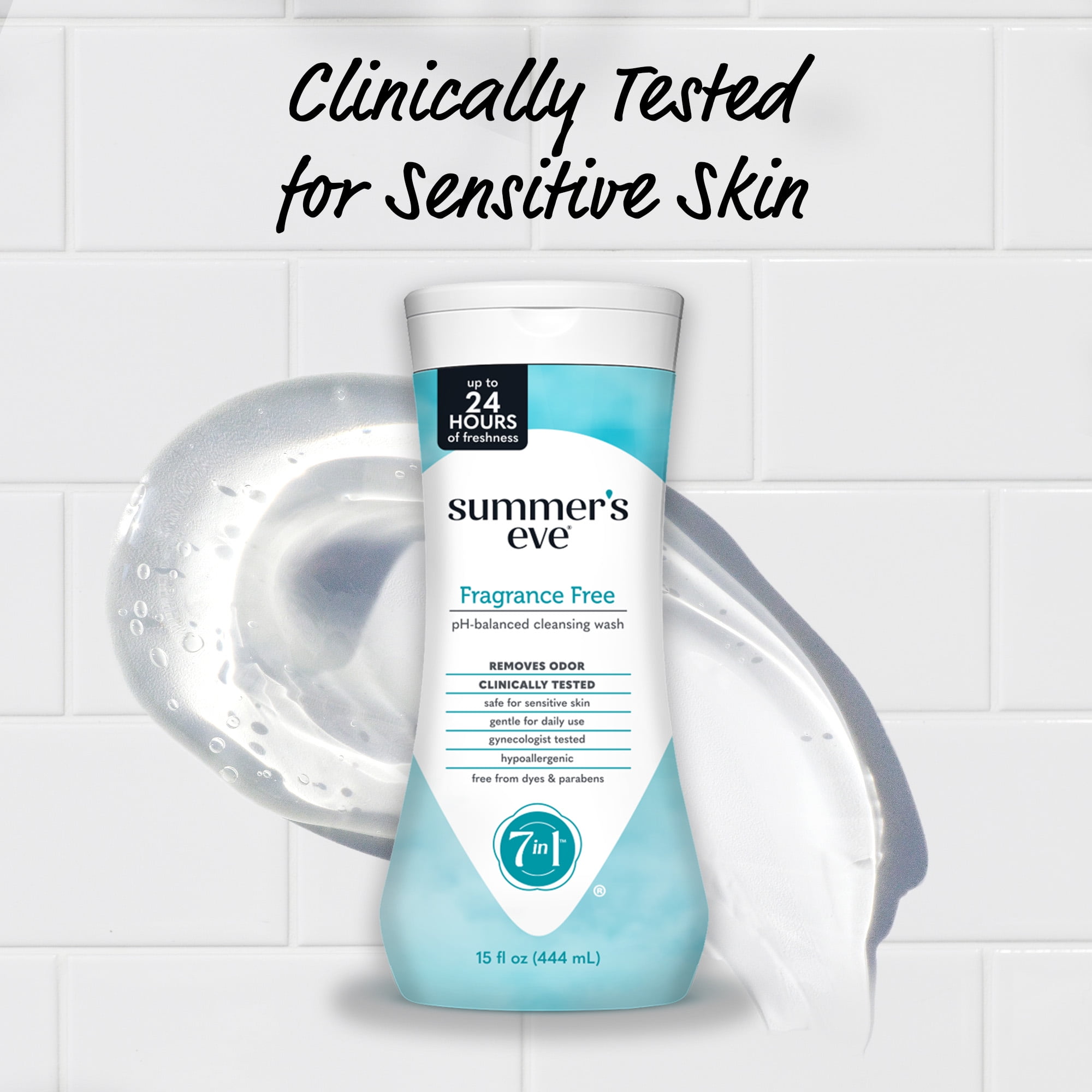Summer's Eve Fragrance Free Daily Feminine Cleansing Wash (Sensitive Skin, 15 oz) h8i96