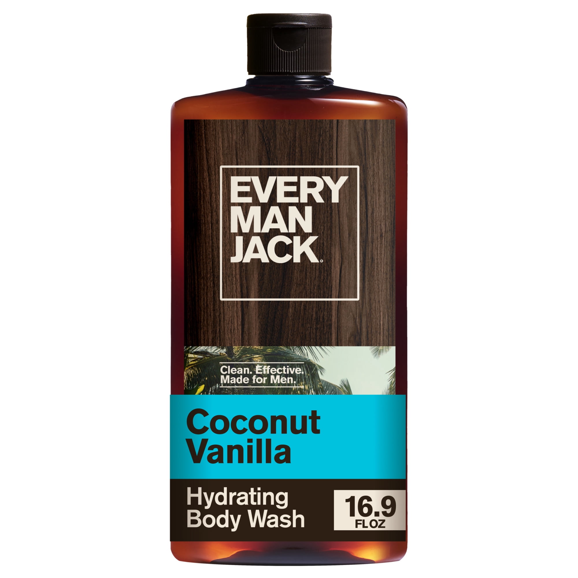 Every Man Jack Hydrating Body Wash, Coconut and Vanilla Scent, Naturally Derived Formula (16.9 fl oz) 3bgpt