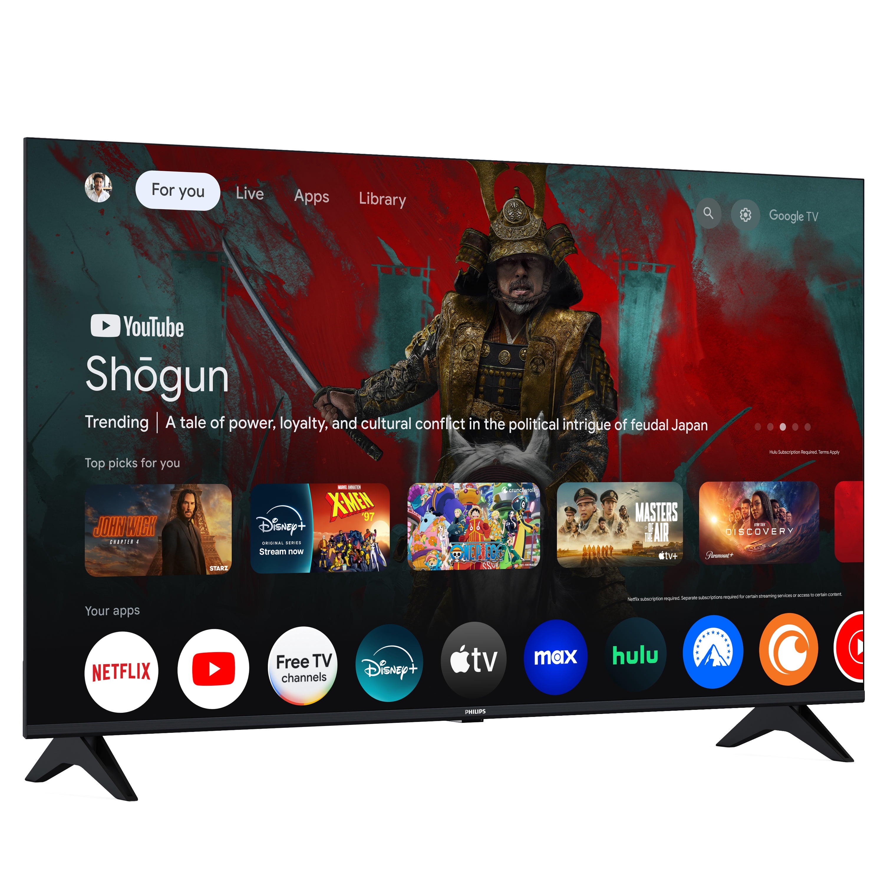 Philips 43-inch 4K Ultra HD Smart LED TV with Google TV (43PUL7652/F7) drm5s