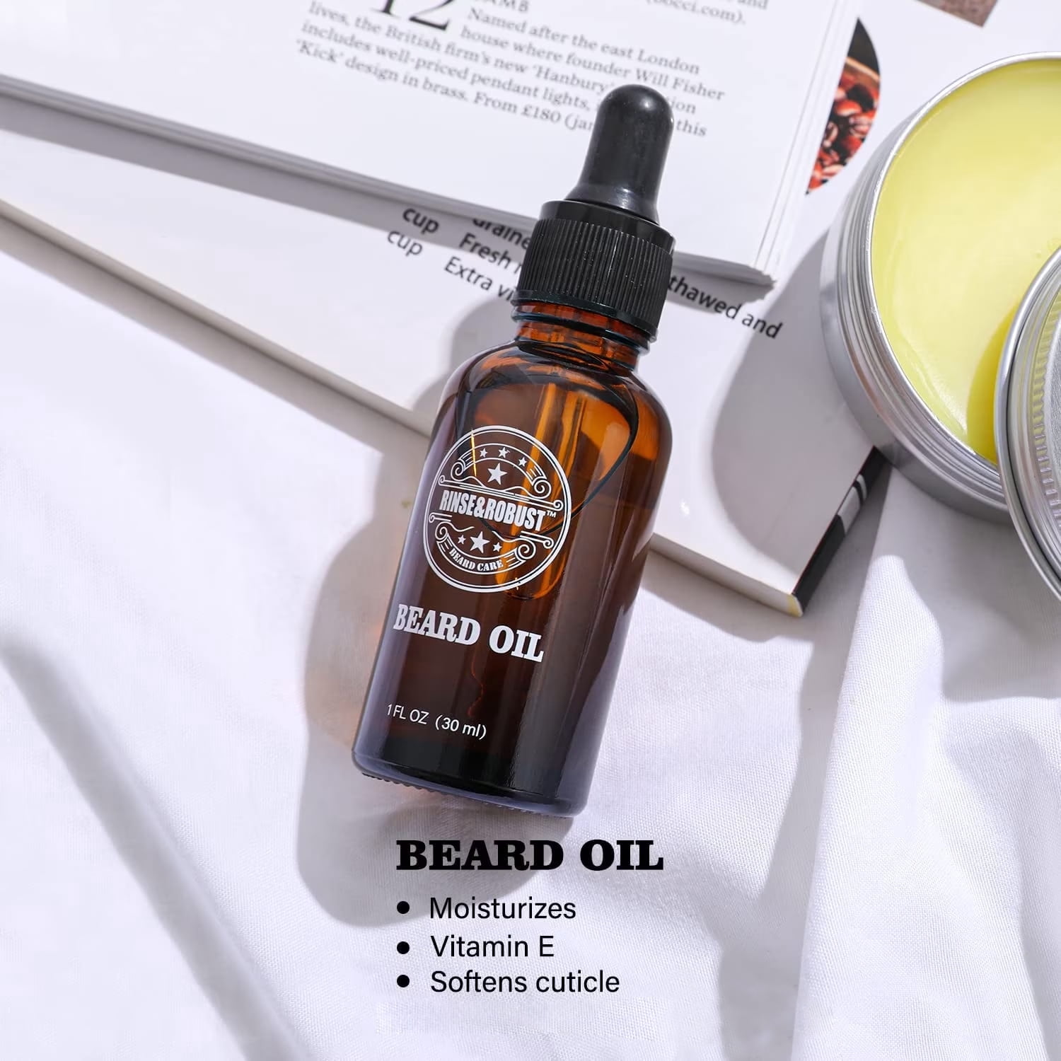 Body & Earth Beard Grooming Kit for Men (Sandalwood, 4-Piece Set) q56u6