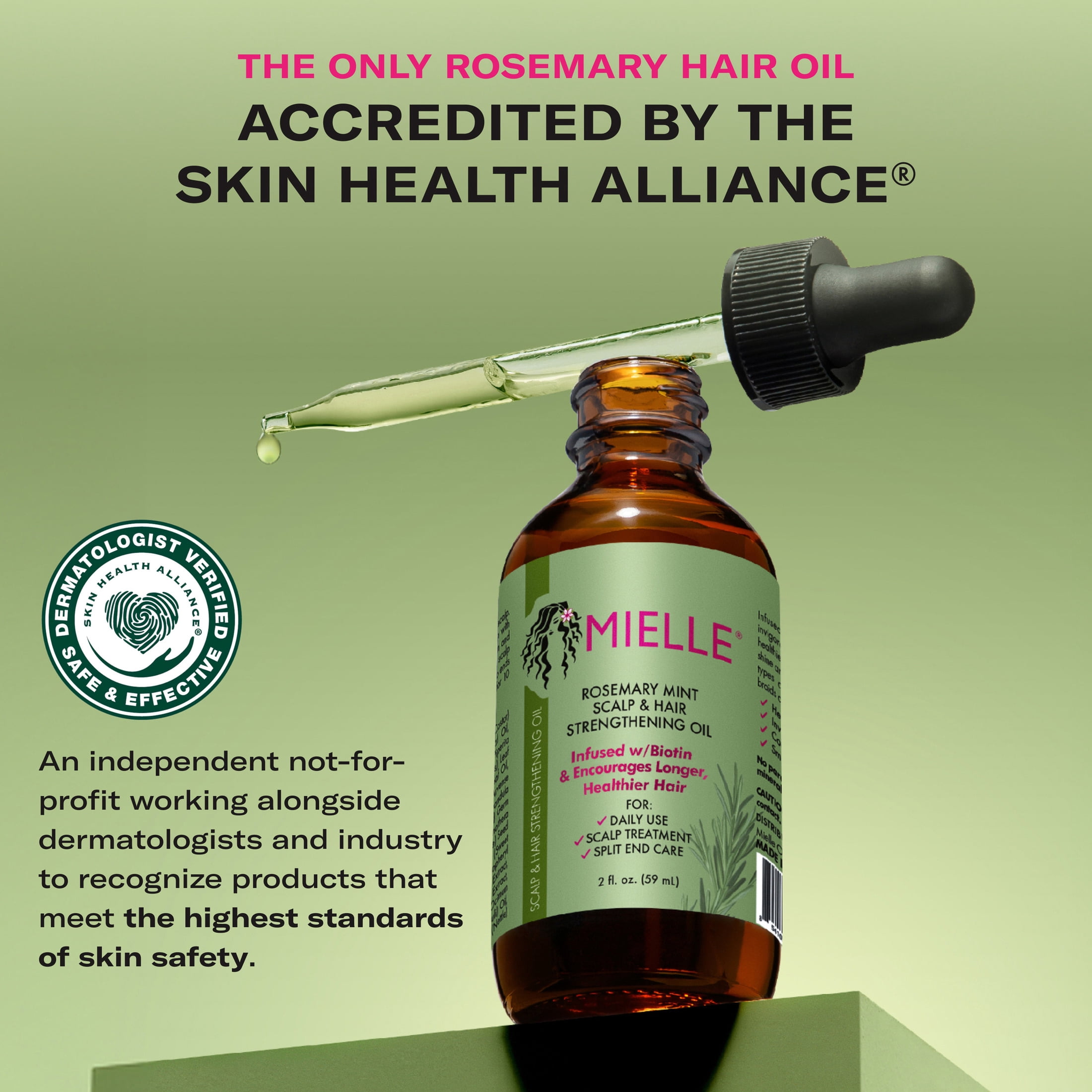 Mielle Organics Rosemary Mint Strengthening Scalp & Hair Oil (2 oz) 3j16e