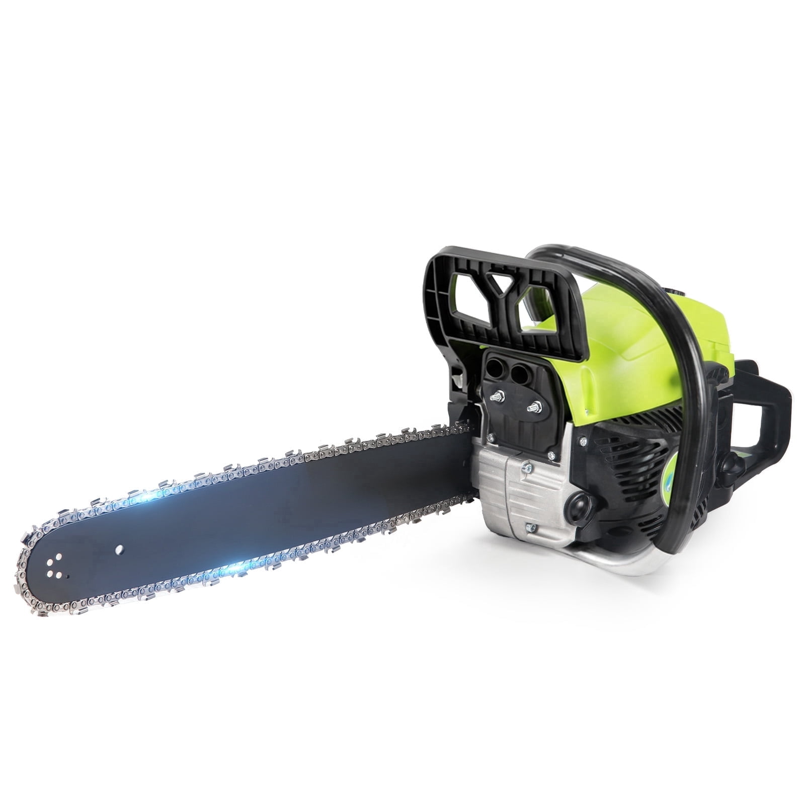 Paddsun 58CC Gas Chainsaw, High-Performance Wood Cutting Tool with Automatic Chain Oiler (Green, 18 in) 6oe4f