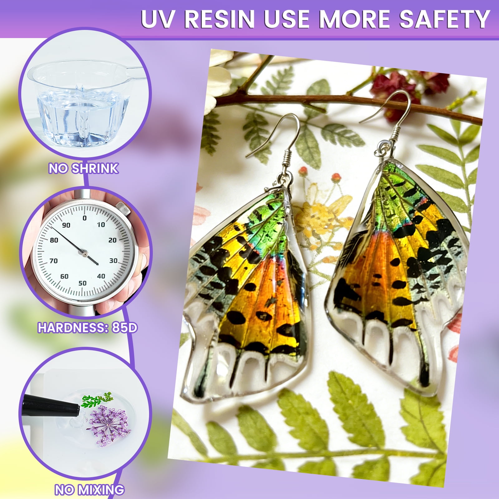 Panda Resin UV Resin for DIY Crafts and Jewelry Making (Clear, 10.6 oz) hrwn9